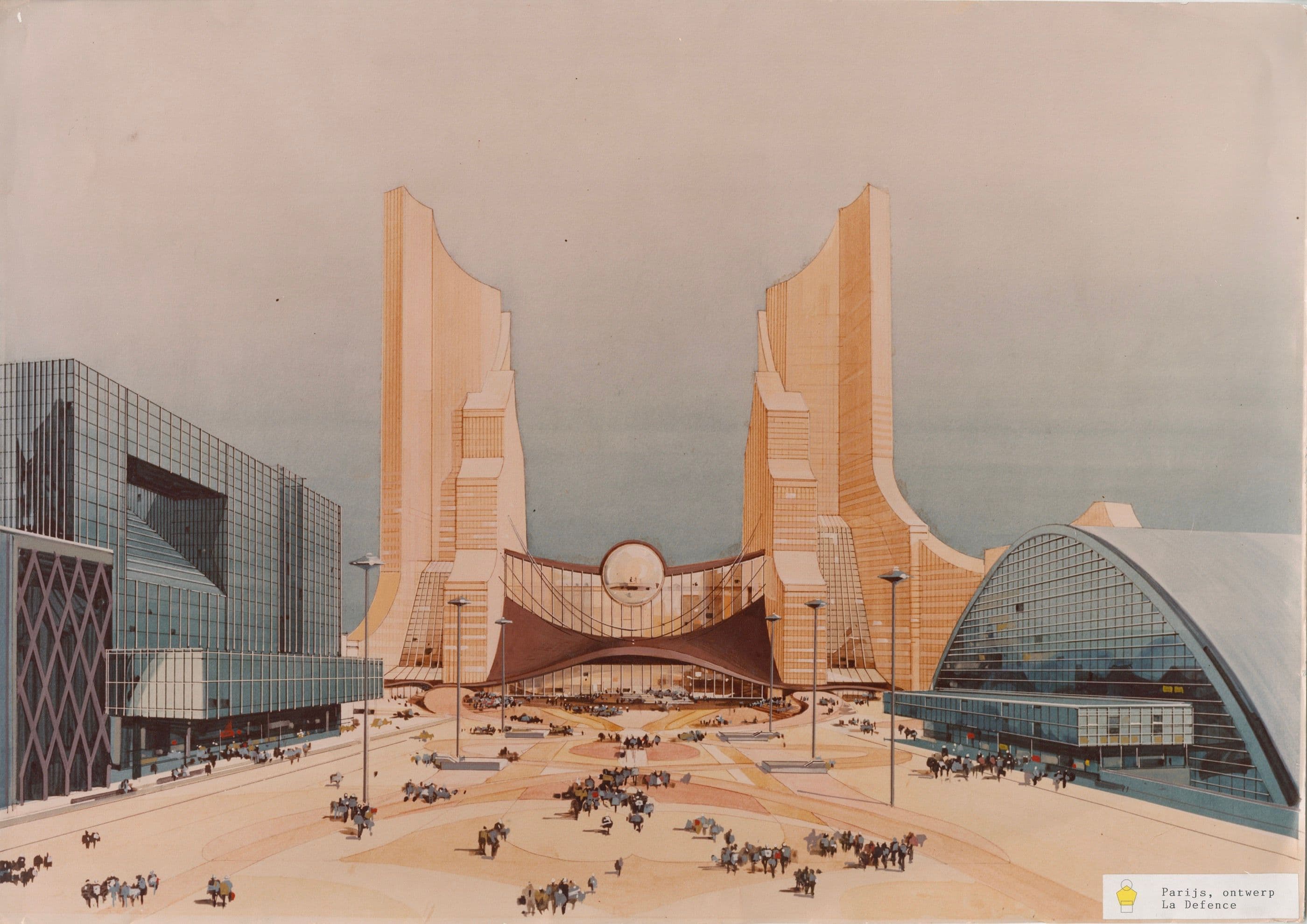 Alberts en Van Huut. Design for La Defence, Paris. Collection Het Nieuwe Instituut 