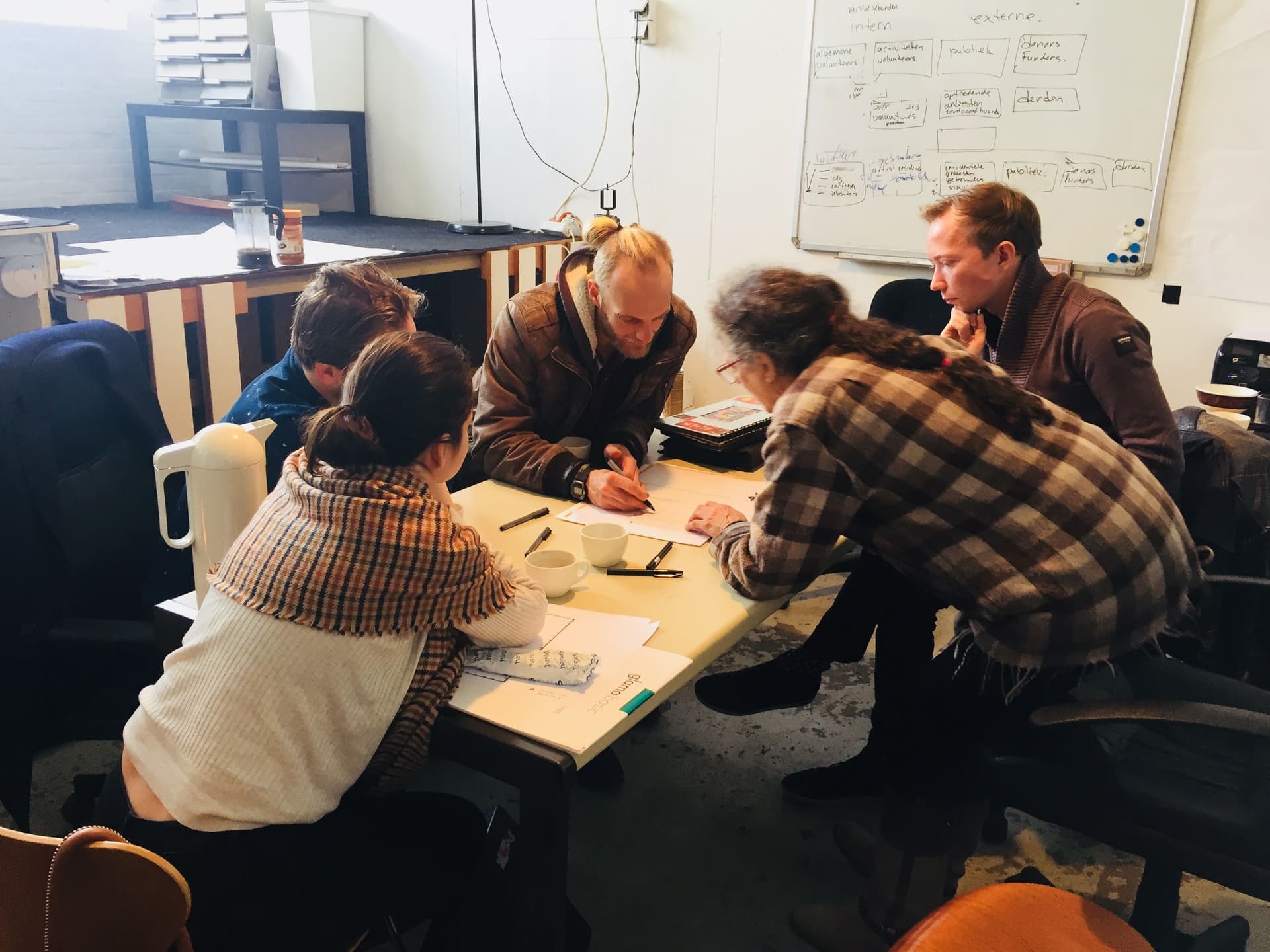   Annotation session, Landbouwbelang in Maastricht, November 2018. Photo by Katía Truijen 