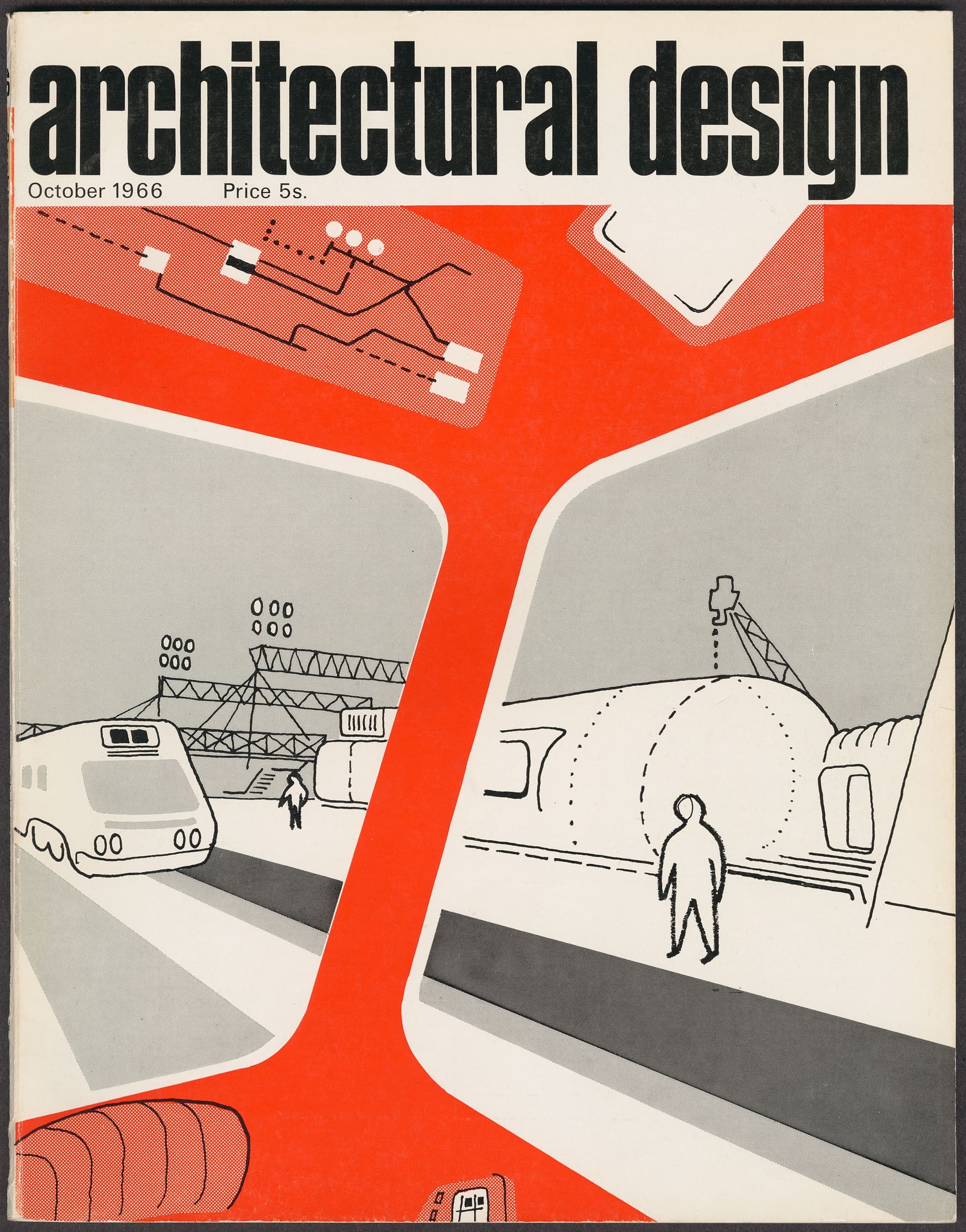 In 1966, For his groundbreaking design for a mobile university and campus, Cedric Price wrapped his modern visualisation in red and screentone zips. This combination of progressive design with modern techniques was featured on the cover of Arch… 