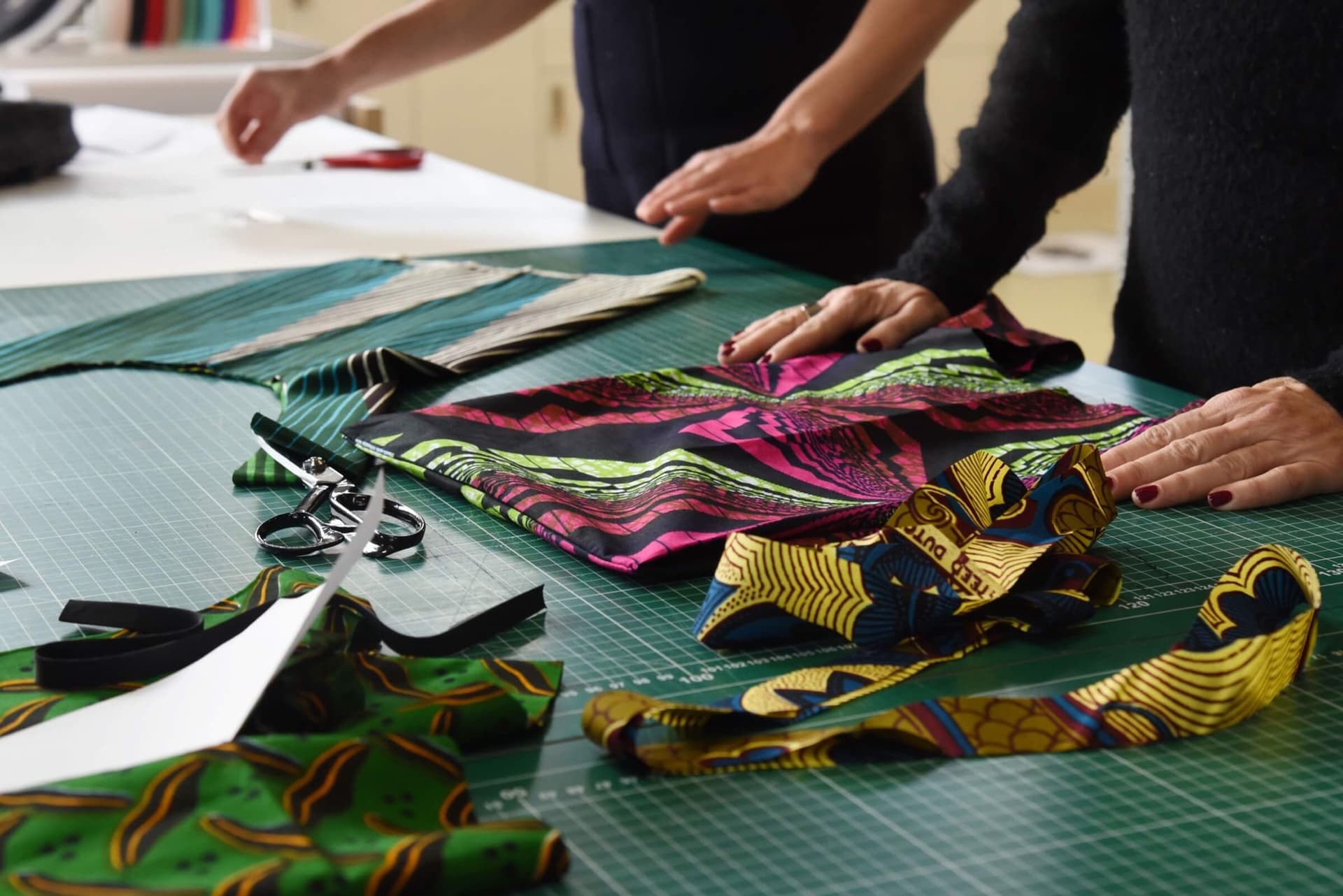 Resultaat workshop Vlisco 11 december 2016. Foto Charlotte Kan 