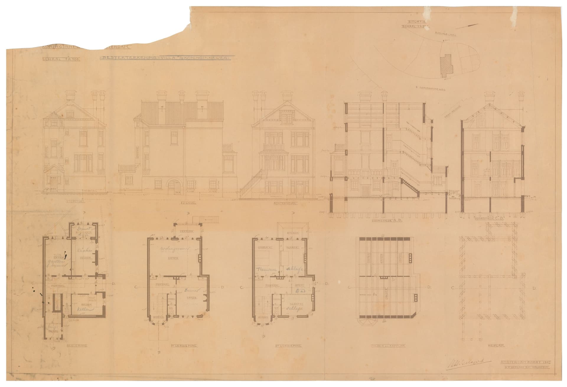 Een blauwdruk wordt gemaakt met behulp van licht. De blauwdruk als kopieertechniek krijgt rond 1870 zijn toepassing in de architectonische ontwerppraktijk. Tijdens het blauwdrukproces wordt het over te brengen ontwerp eerst getekend op een tran… 