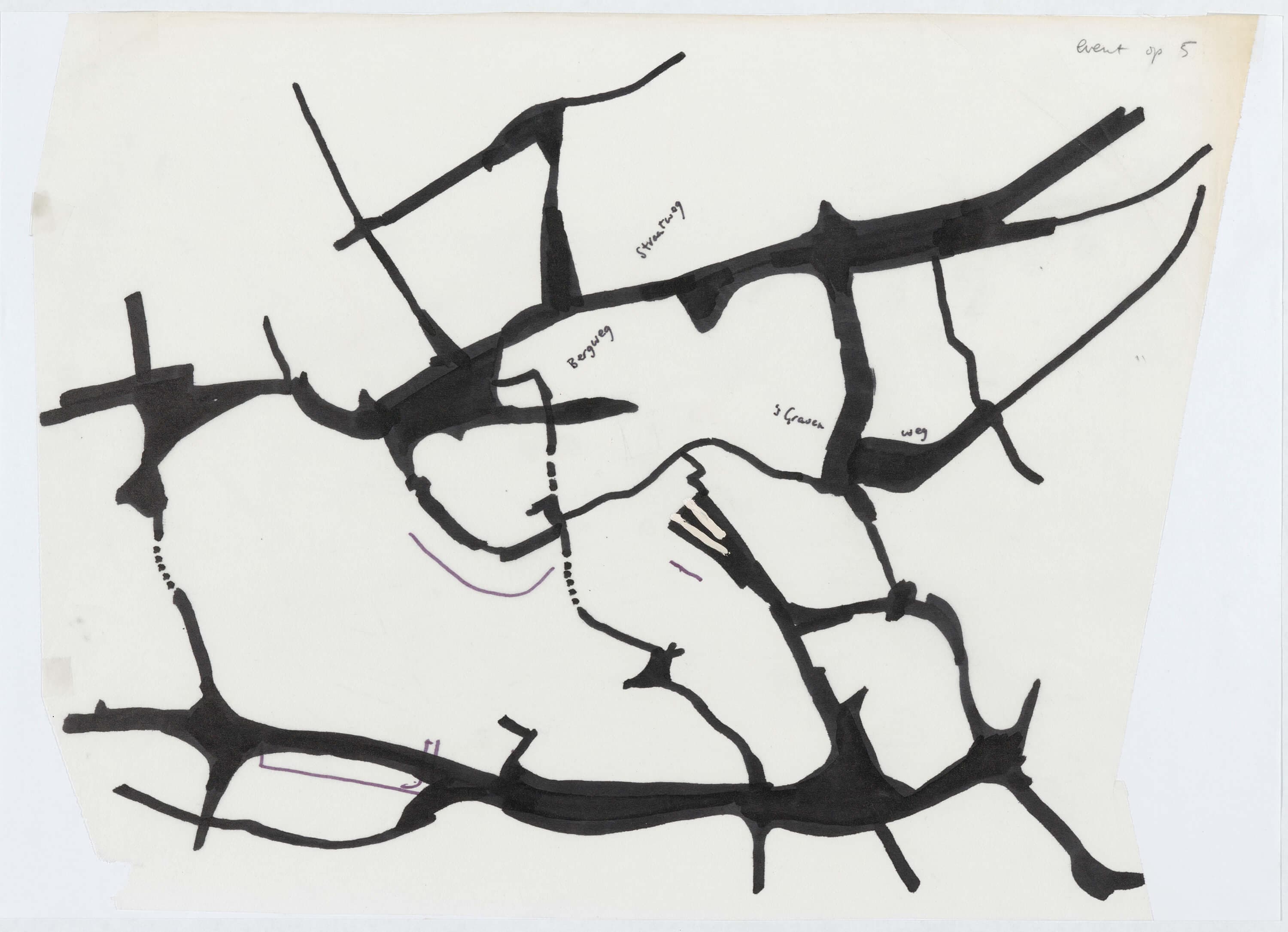 Frits Palmboom. Rotterdam Urbanised Landscape. Study of the traffic structure, 1987. Loan from Frits Palmboom. 
