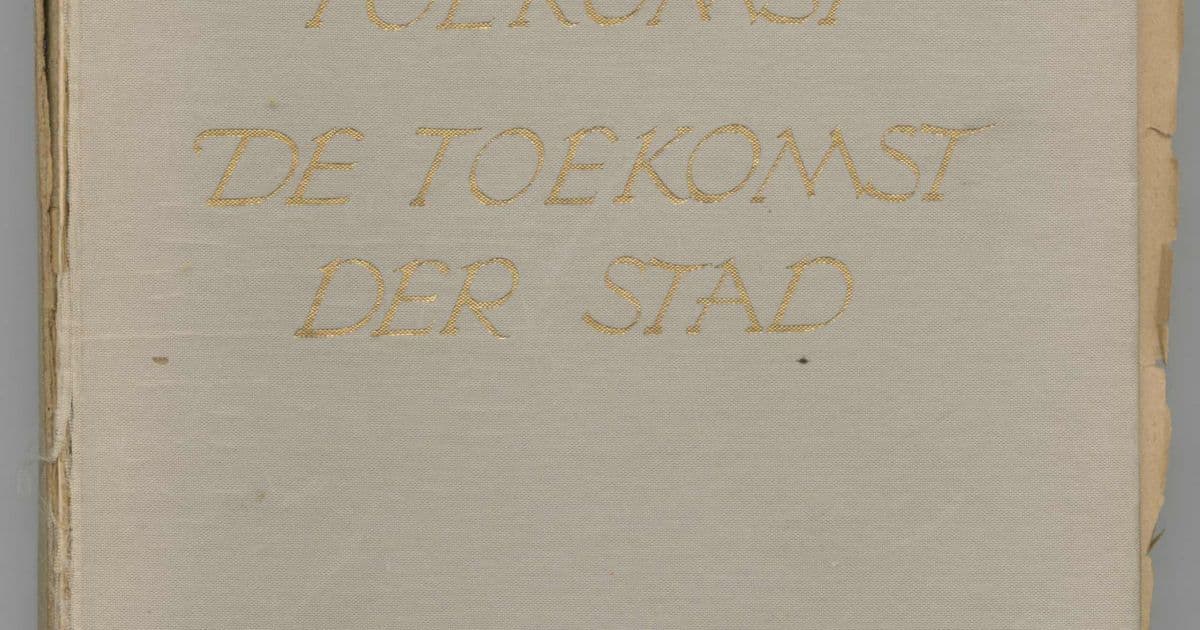  A. Bos et al., De stad der toekomst, de toekomst der stad. Een stedebouwkundige en sociaal-culturele studie over de groeiende stadsgemeenschap, Rotterdam, 1946. Collectie Het Nieuwe Instituut 