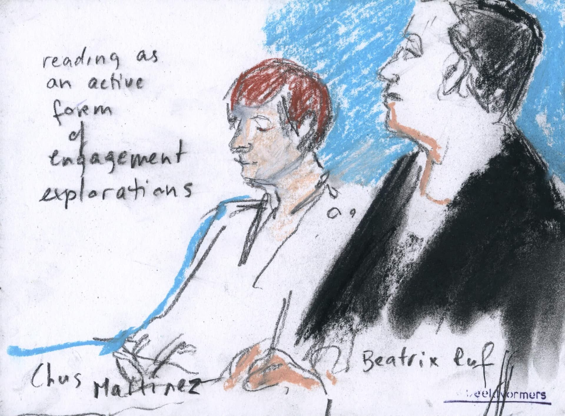 Thursday Night with Chus Martínez and Beatrix Ruf. Visual report by De Beeldvormers