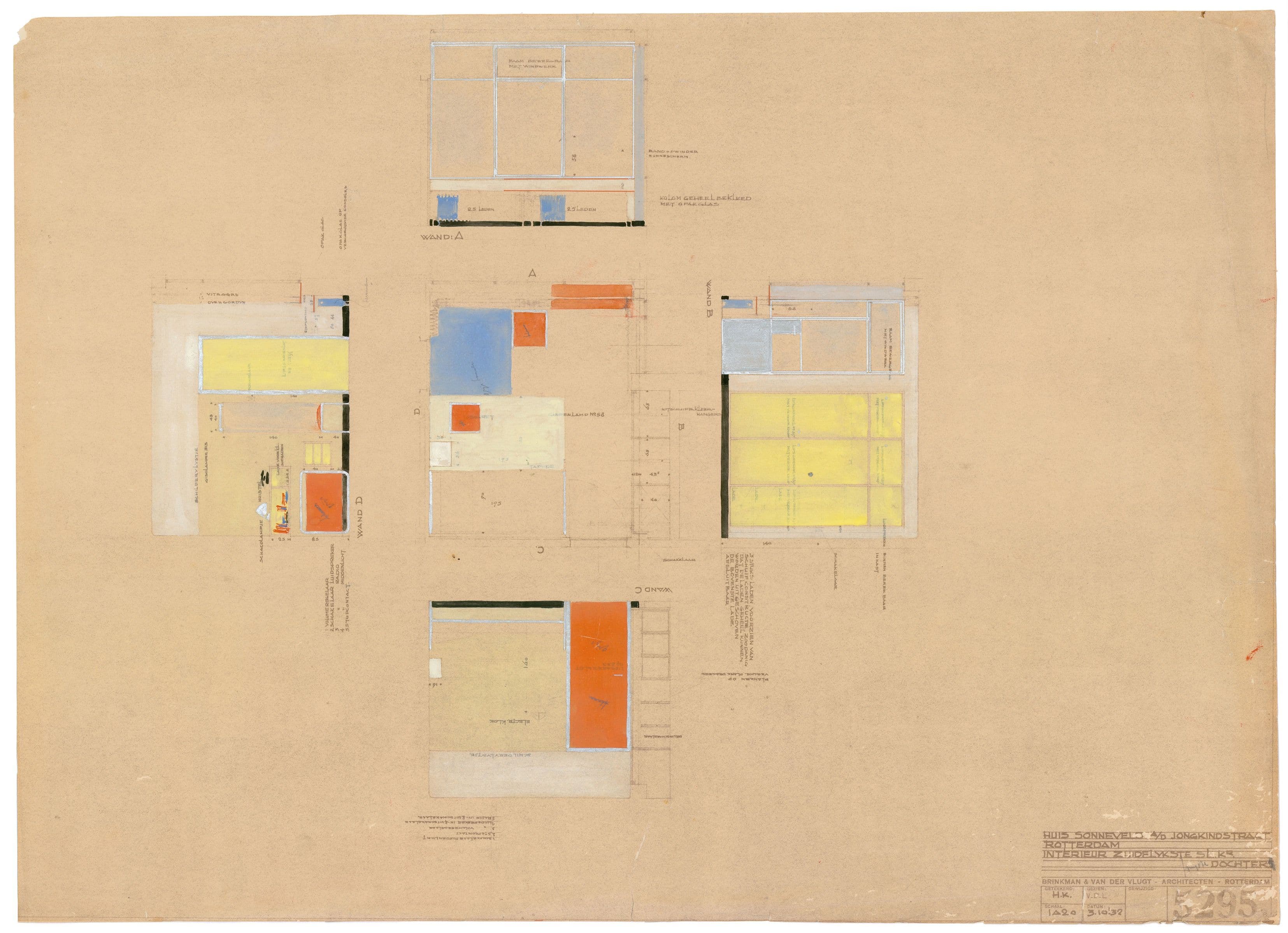 J.A. Brinkman and L.C. van der Vlugt. Interior daughter’s bedroom, Sonneveld House, 1932. Collection Het Nieuwe Instituut, BROX 93t21 