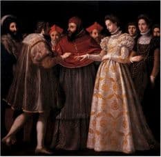 Jacopo Chimenti named l’Empoli (1551-1640), Wedding of Caterina de’ Medici and Henry II, King of France, Oil on canvas, 242 x 242 cm, Galleria degli Uffizi, Florence. 