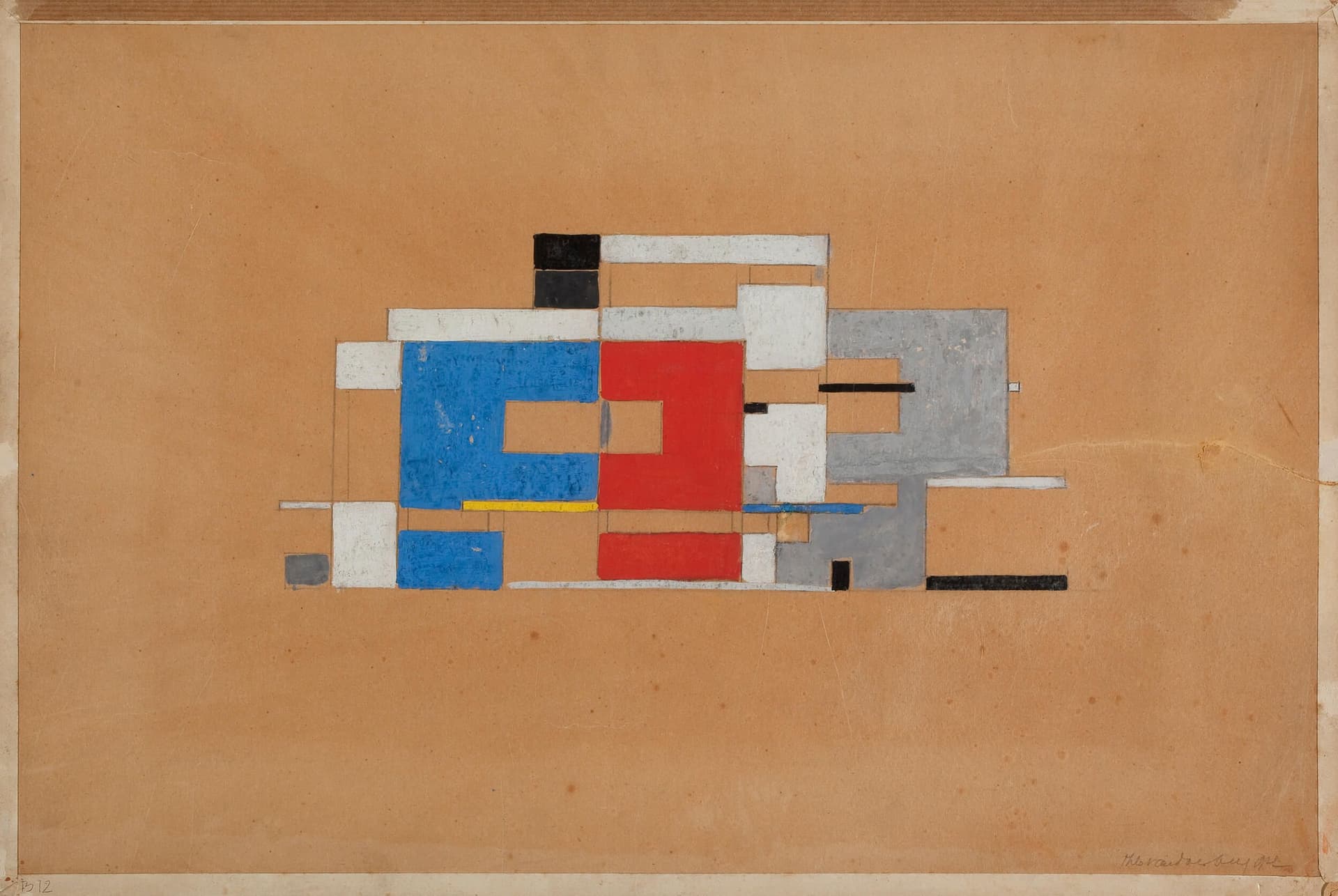 Th. van Doesburg, Maison Particulière noordgevel, 1923, Collectie: Het Nieuwe Instituut 