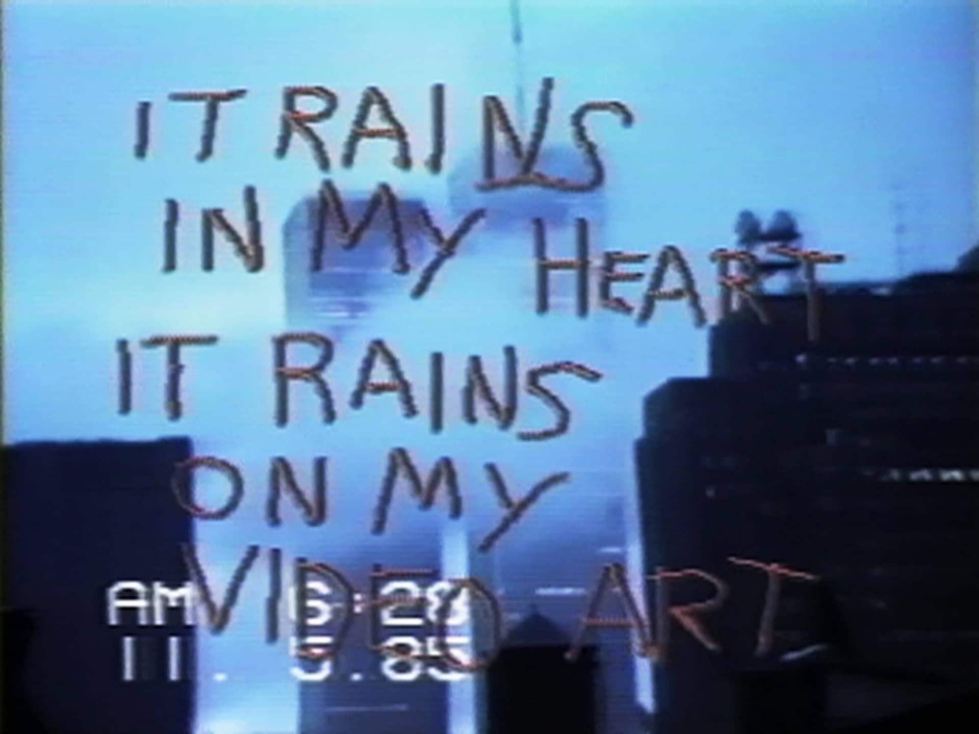 Still from SoHo SoAp/Rain Damage. Shigeko Kubota, 1985. Courtesy of Electronic Arts Intermix (EAI), New York. 