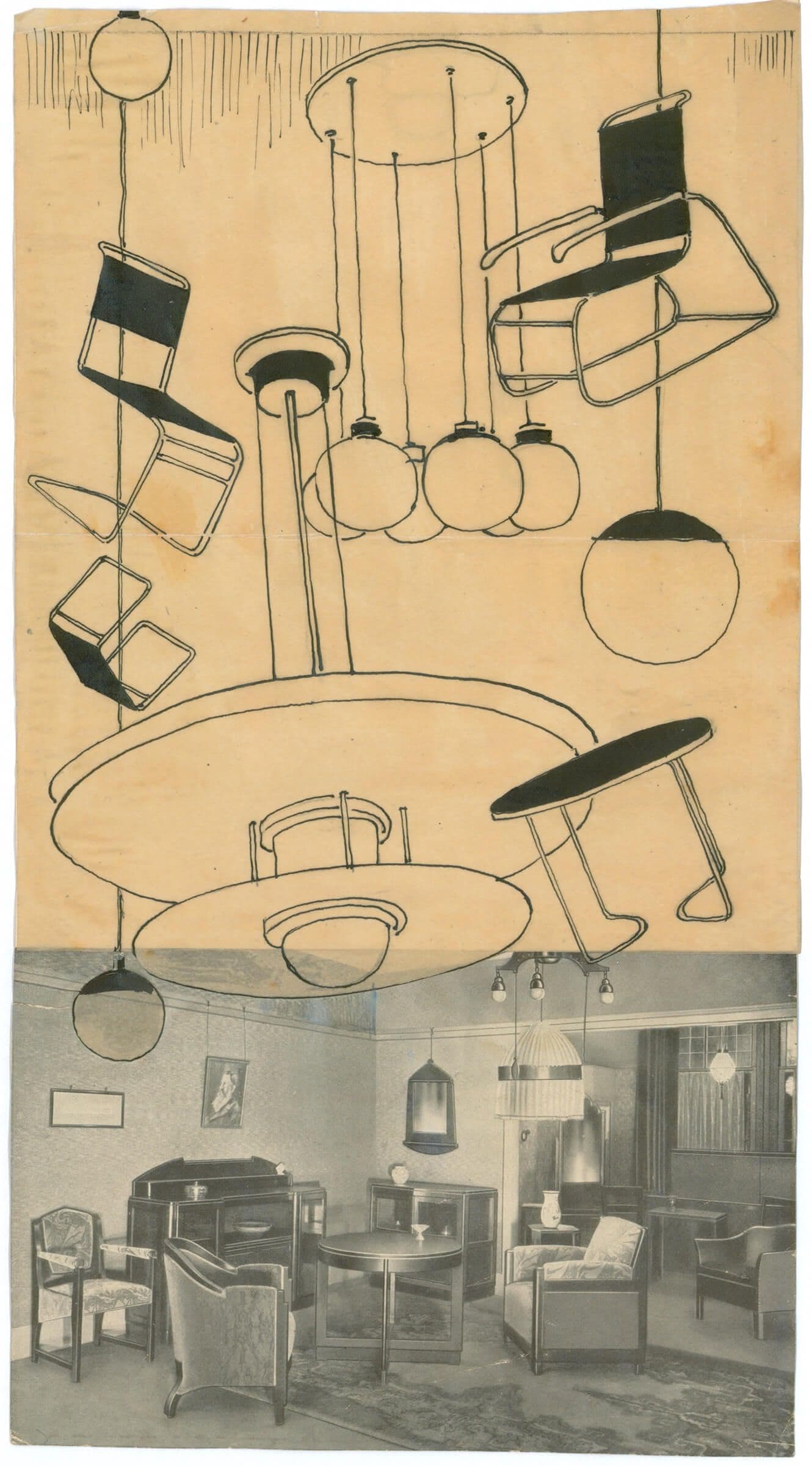 Albert Boeken. Design for chairs, tables and lights, 1930-1935. 