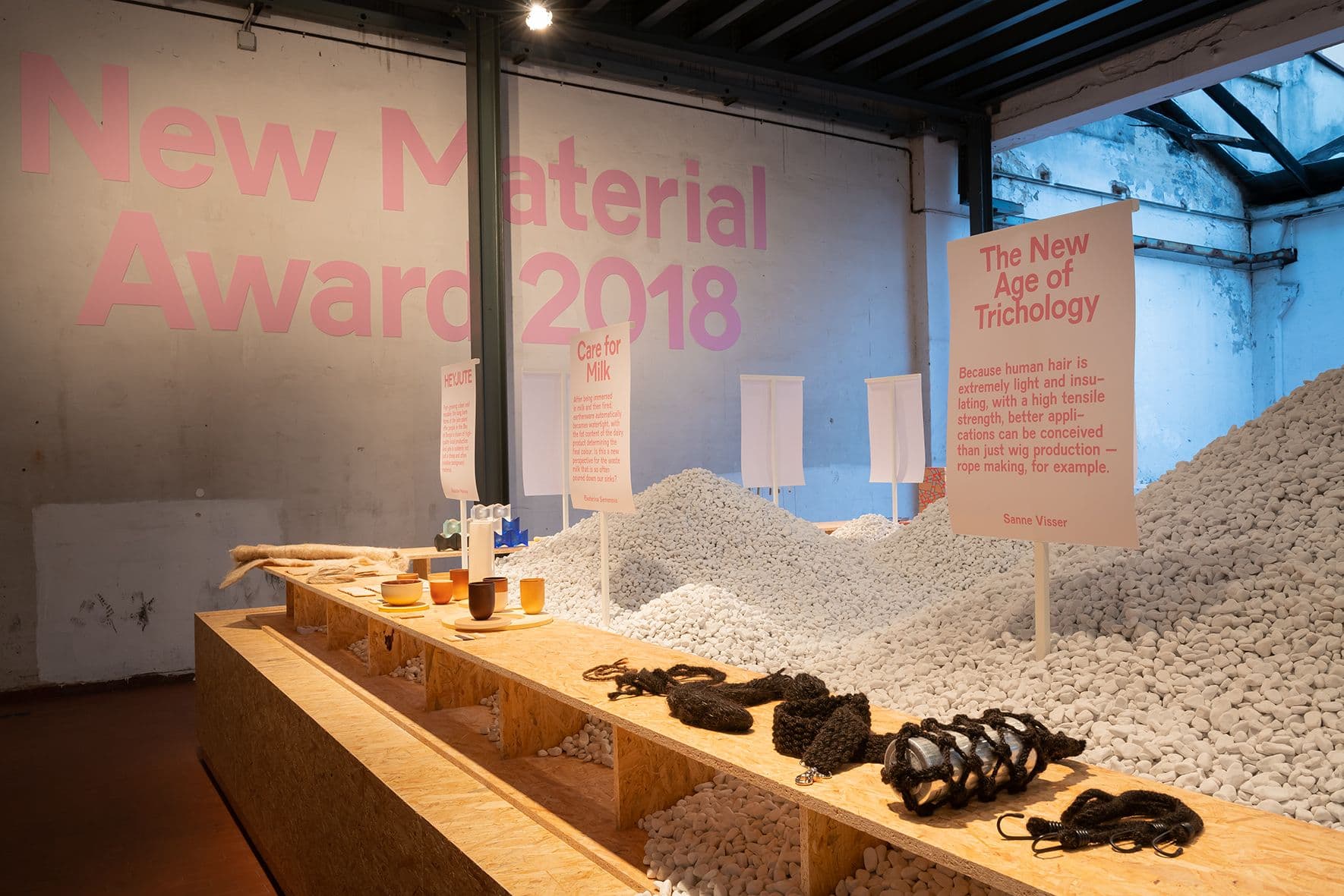  New Material Award tijdens Salone del Mobile 2019. Foto: Ilco Kemmere. 