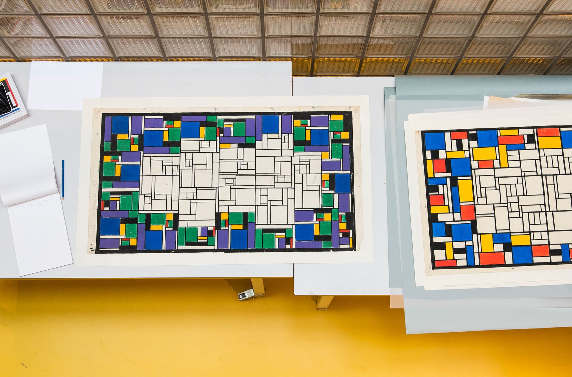 Archiefmateriaal De Stijl. Foto Petra van der Ree 