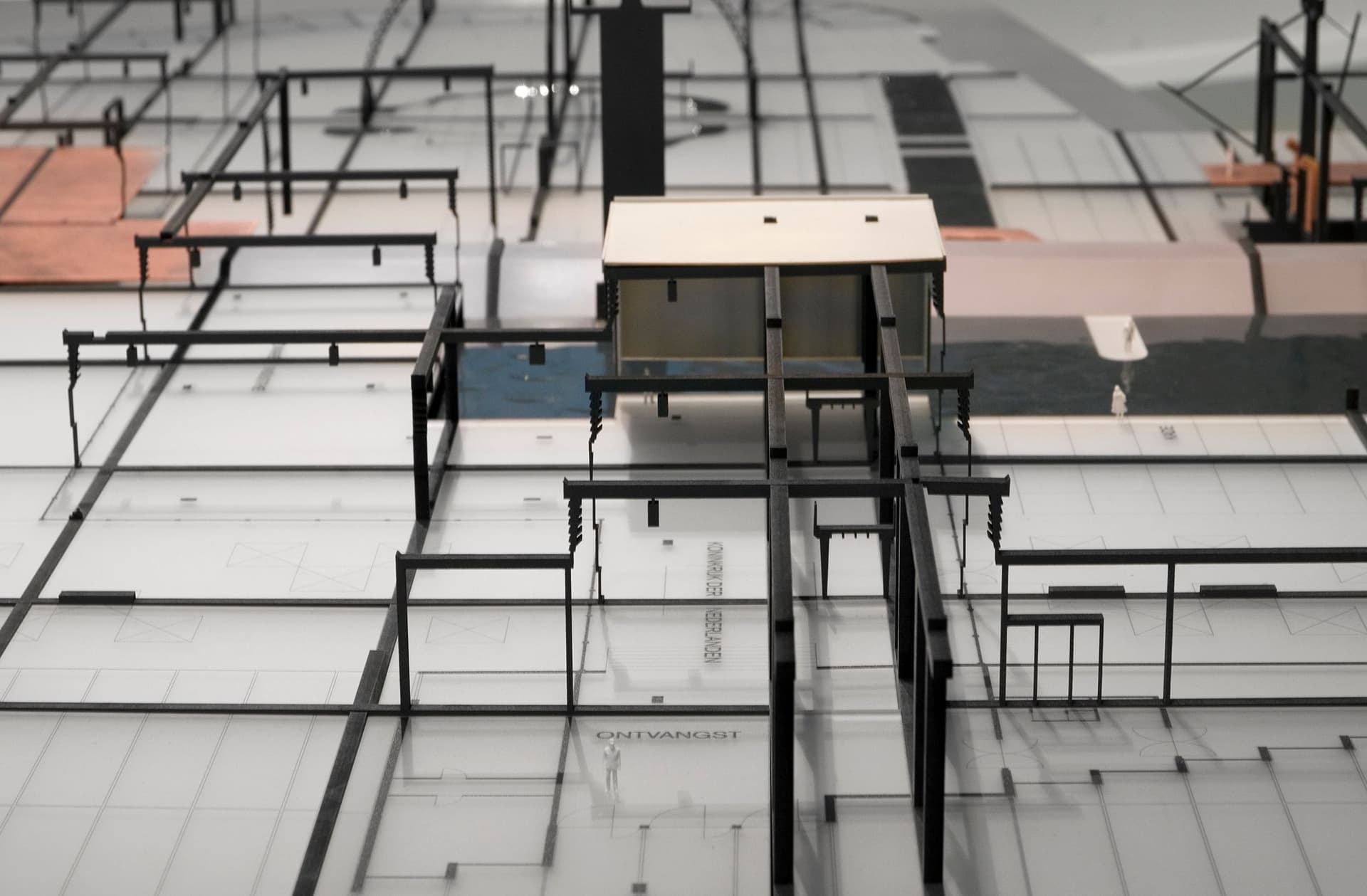  Tentoonstellingsmaquette AMO, naar ontwerp van G. Rietveld. Nederlands paviljoen Brussel 1958. Foto Petra van der Ree