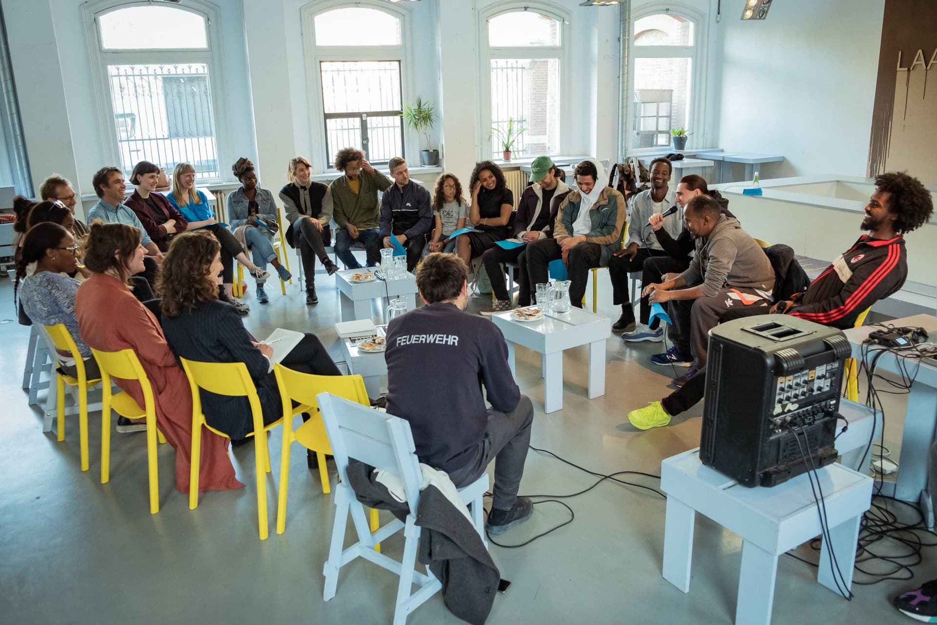  Bijeenkomst in Het Gemaal op Zuid, onderdeel van het project Wider Perspectives. Foto Lavinia Xausa. 