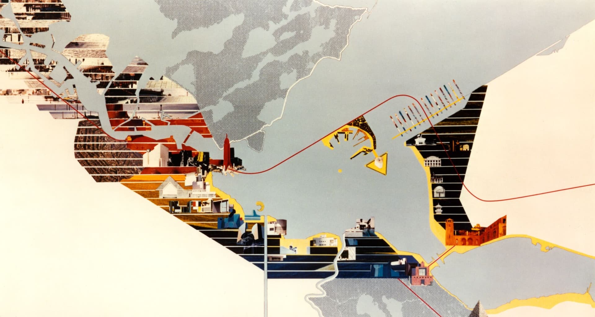 B+B. Future scenario for IJmeer/Almere, Nederland Nu als Ontwerp 1987. Collection B+B 