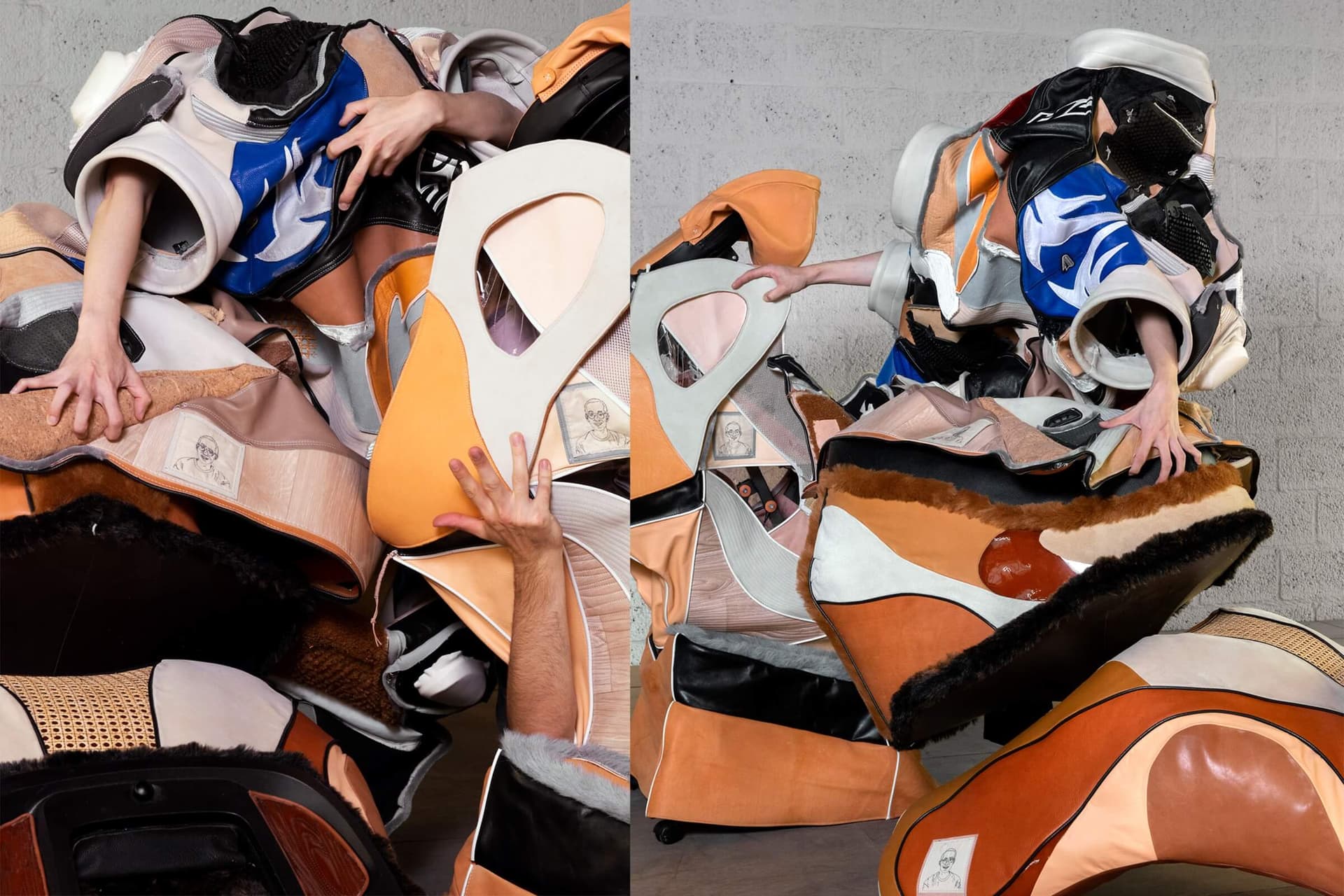 Wearing Chairs While Sitting On Pants by Hansol Kim. Photo: Marie Rime 