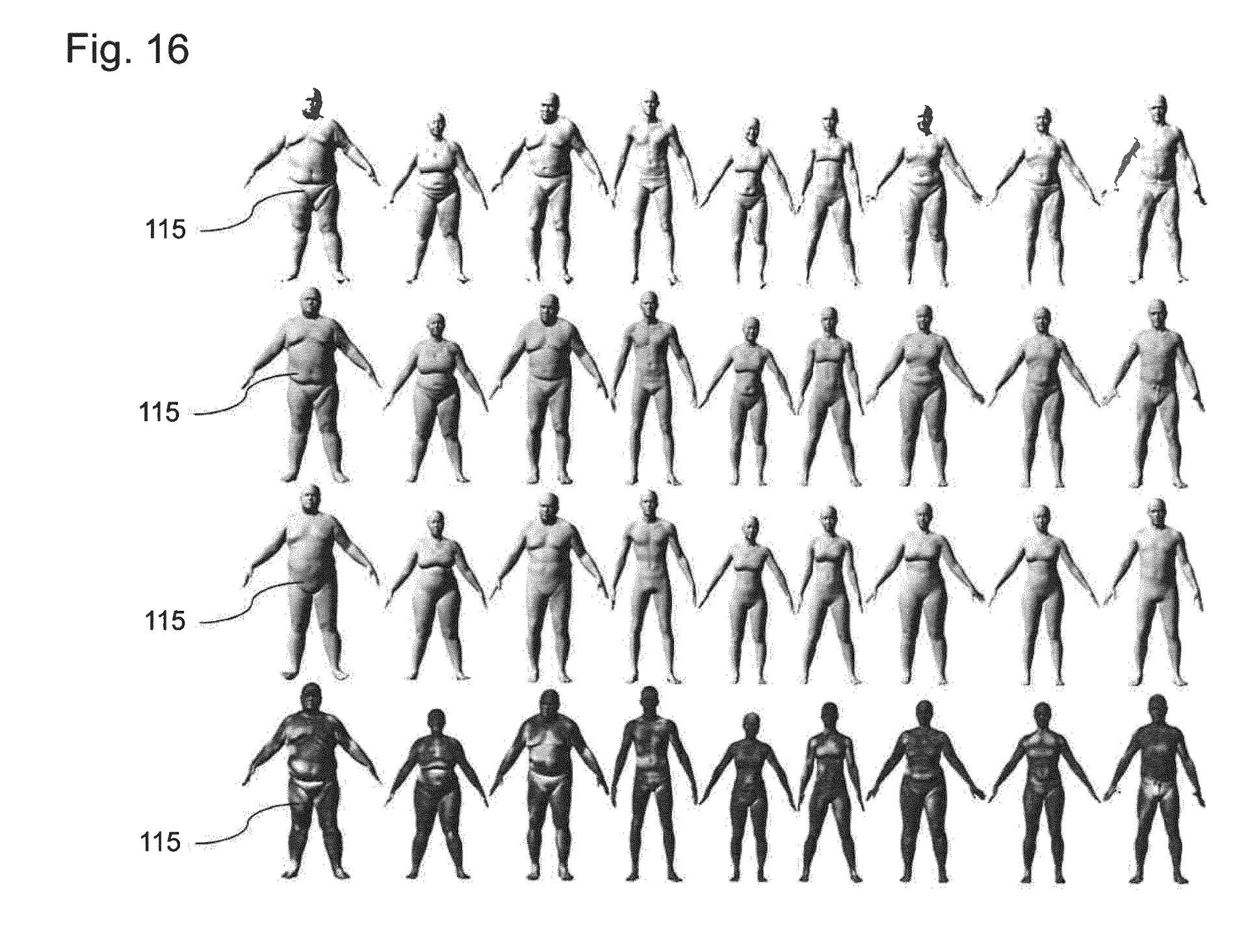 06 CAESAR database used as training set in the research towards a parametric three-dimensional body model for animation. “Method for providing a threedimensional body model,” Max-Planck-Gesellschaft zur Förderung der Wissenschaften e.V., 2015. 