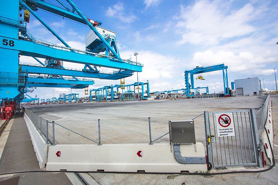 The APM Terminals are highly securitized environments. A permit to visit the site for research was not granted, limiting field research to a public tour aboard the FutureLand Express Bus, which includes a visit to the private grounds of the ter… 