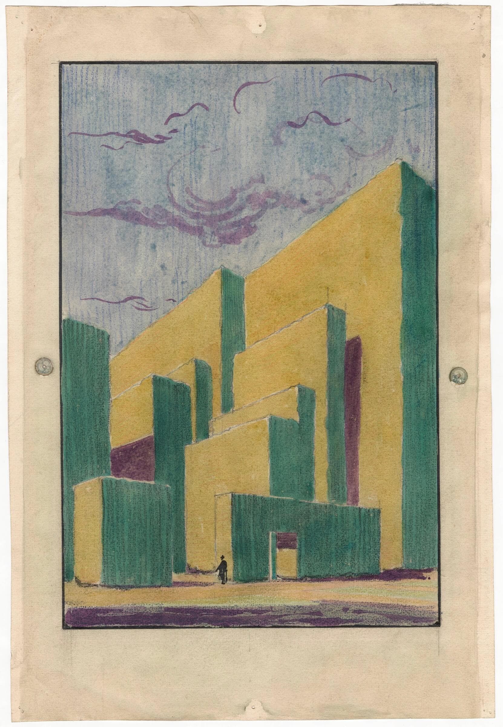 J.C. van Epen, Hoogbouwstudie, 1925, Collectie Het Nieuwe Instituut 