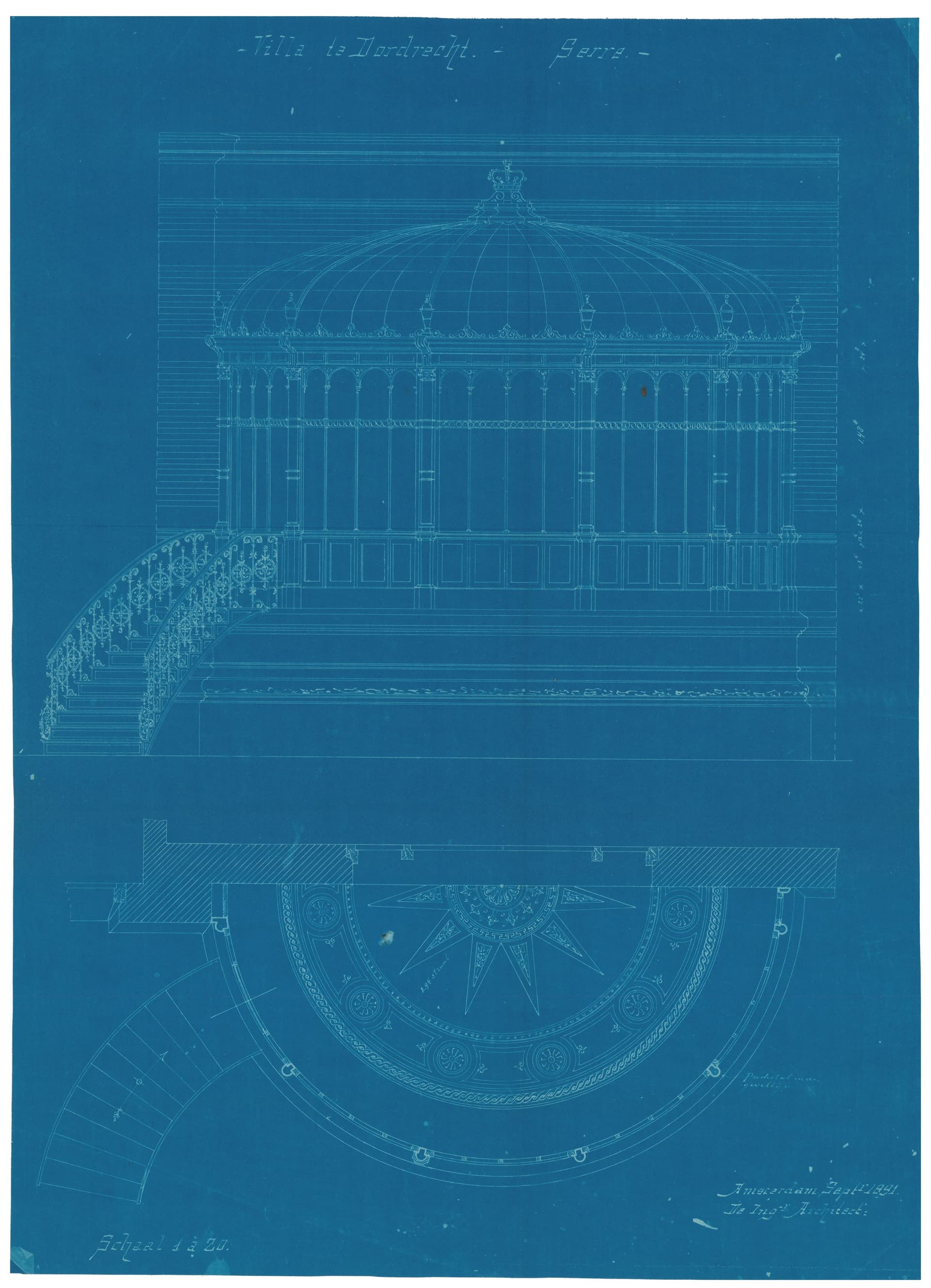 The oldest blueprint in Het Nieuwe Instituut’s collection is in a building dossier for an imposing late 19th-century villa. Van Gendt, the Netherlands’ largest architectural office at the time, received commissions for large offices, depar… 