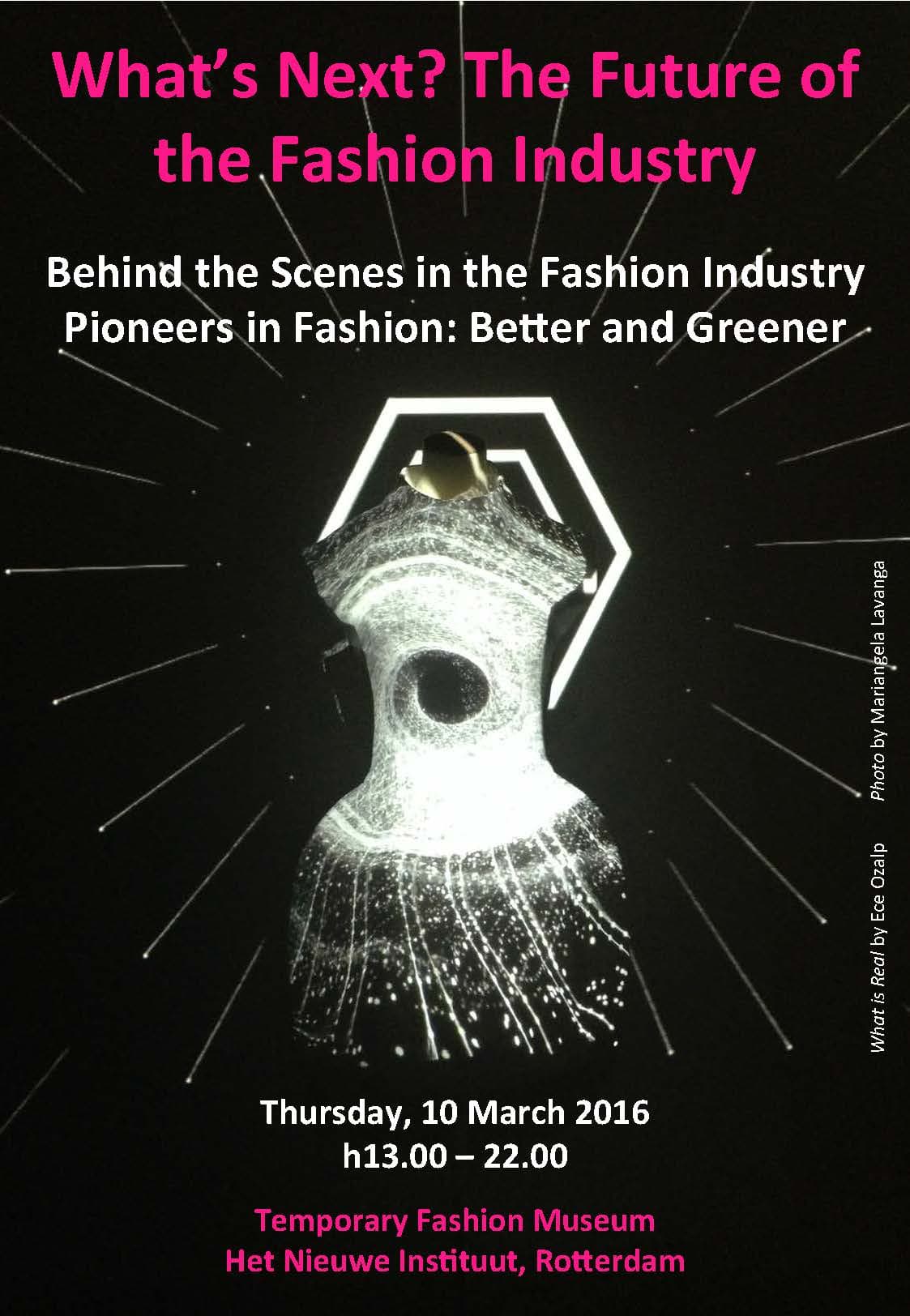 Flyer What's Next? The Future of the Fashion Industry 