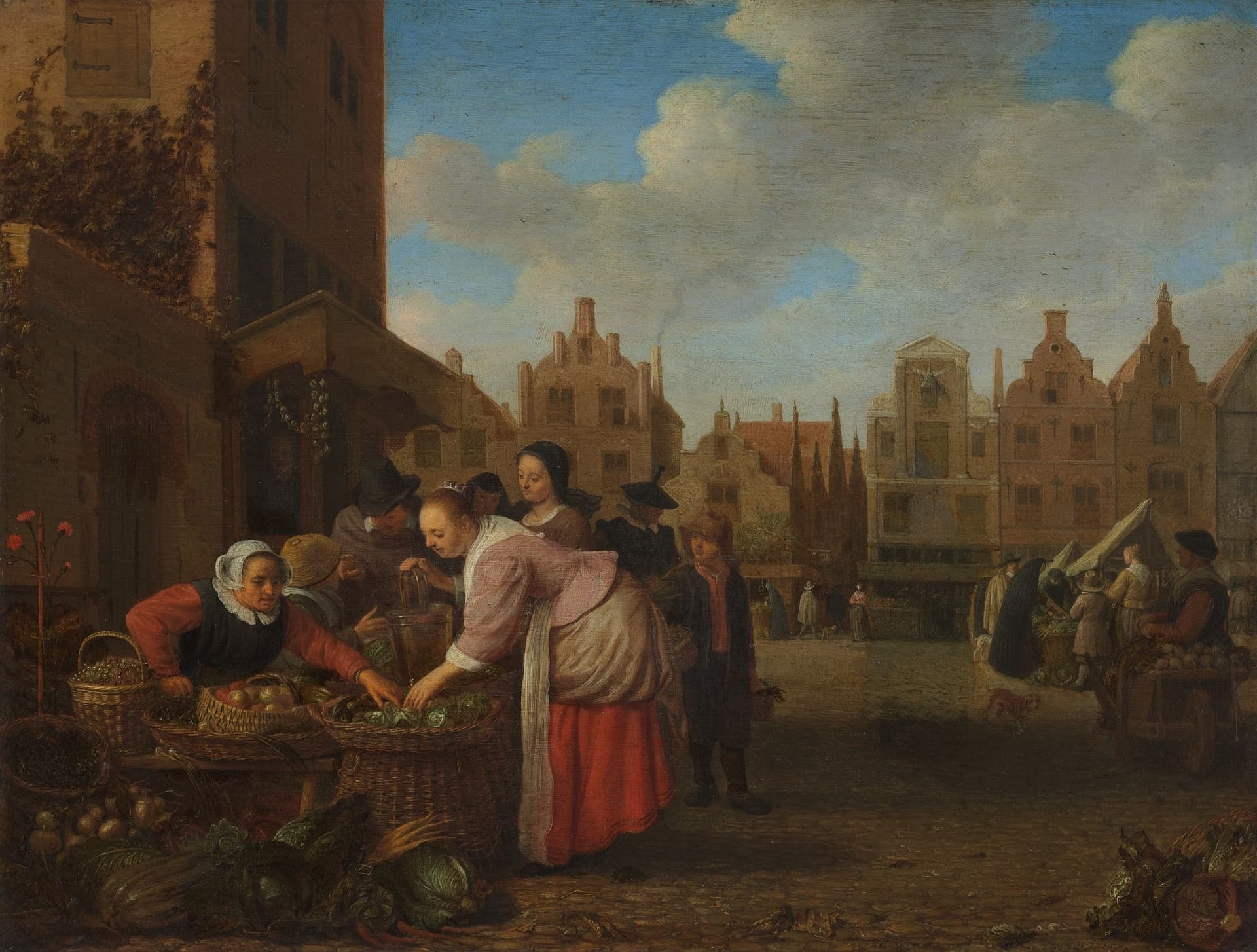 View of the Great Market in Rotterdam by Hendrick Sorgh, 1654. Museum Boijmans Van Beuningen, Rotterdam. 