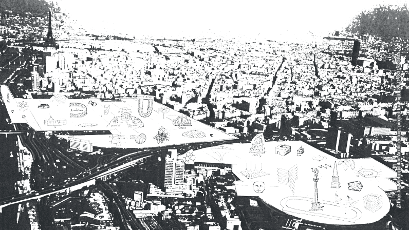 Office for Metropolitan Architecture. Project for Expo ‘89 (1983) © OMA 