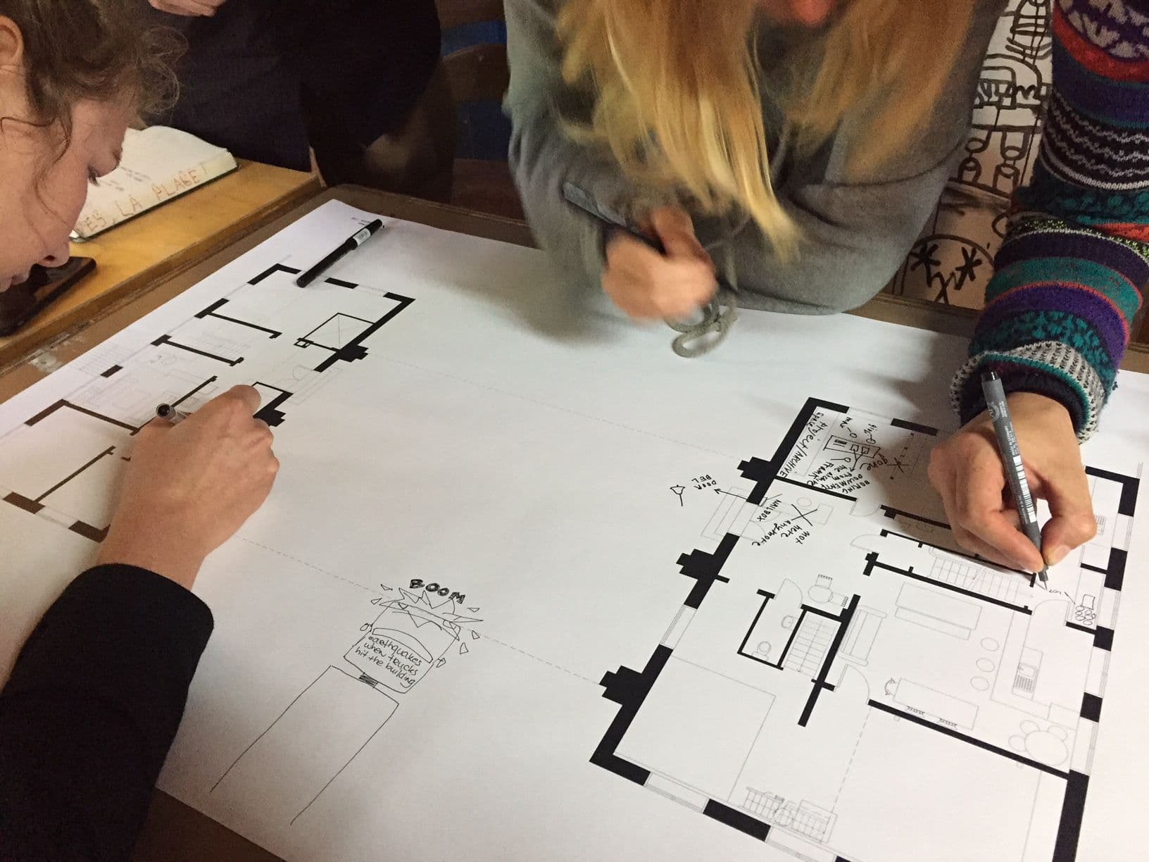  Annotation session at Poortgebouw in Rotterdam, September 2017. Photo by Marina Otero Verzier 