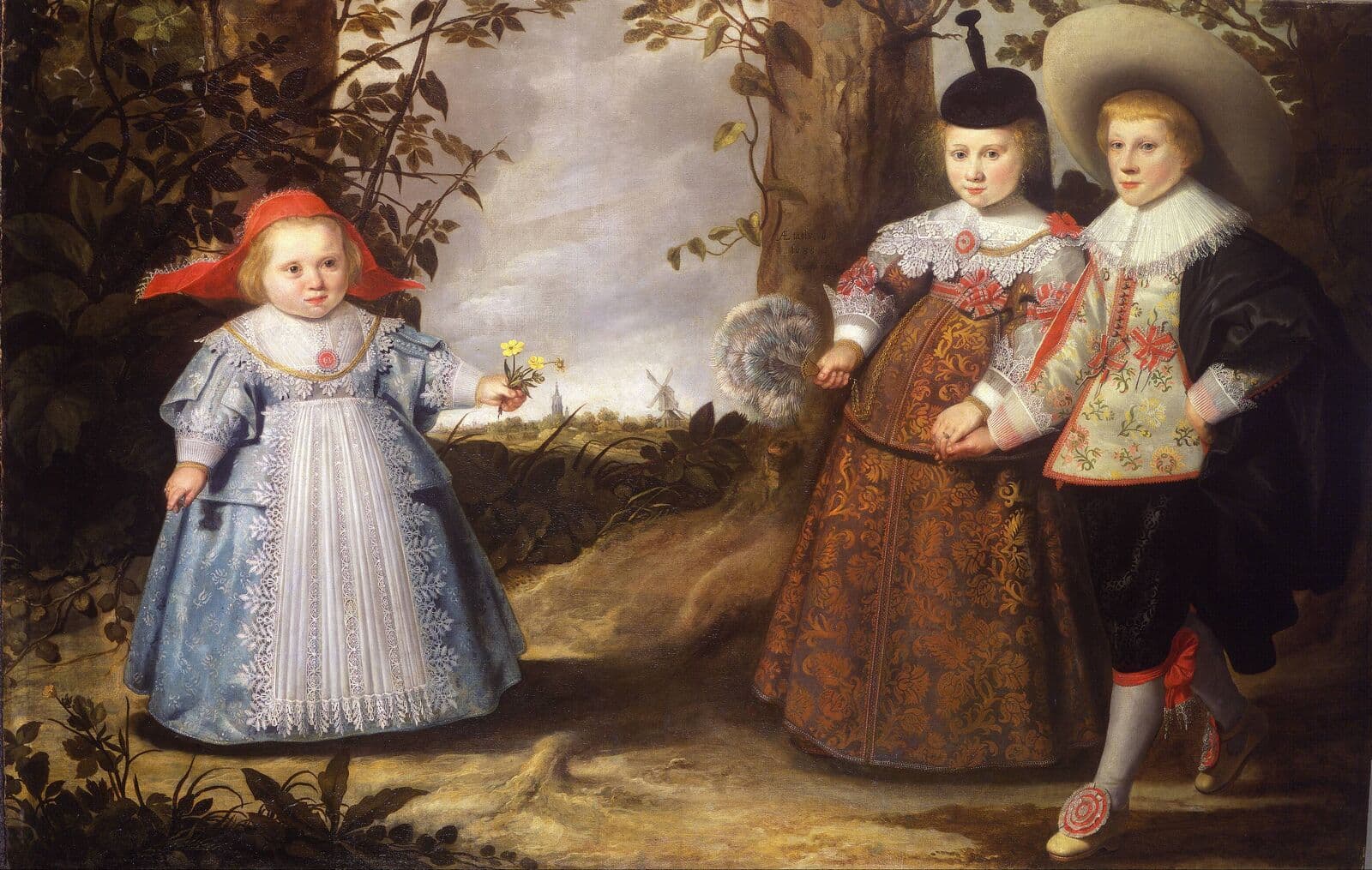 Three Children in a Landscape, by Jacob Gerritsz. Cuyp, 1635. Museum Boijmans Van Beuningen, Rotterdam (on long-term loan from Dordrechts Museum). 