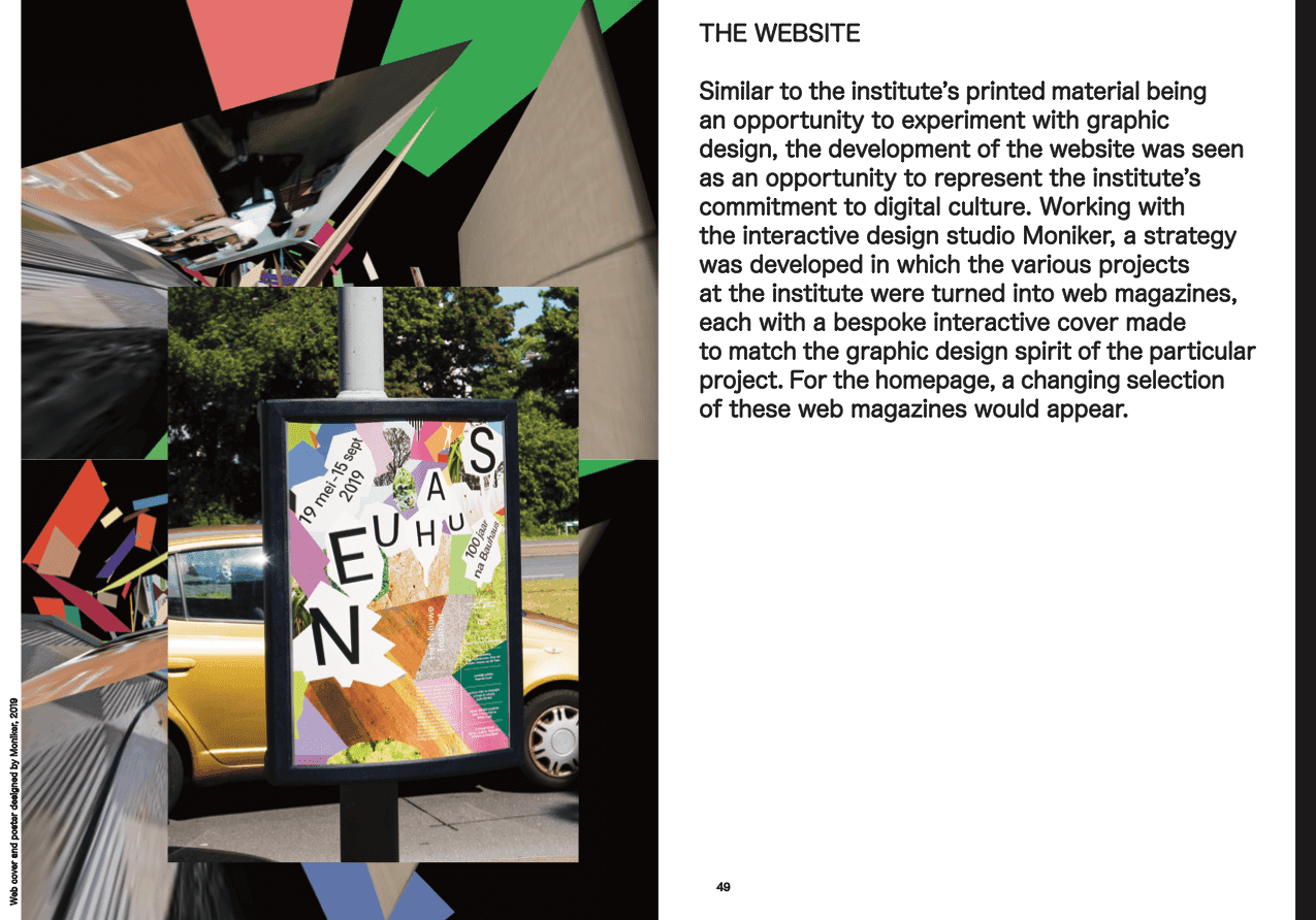Spread from Expansive Architecture. Design by Maud Vervenne. 