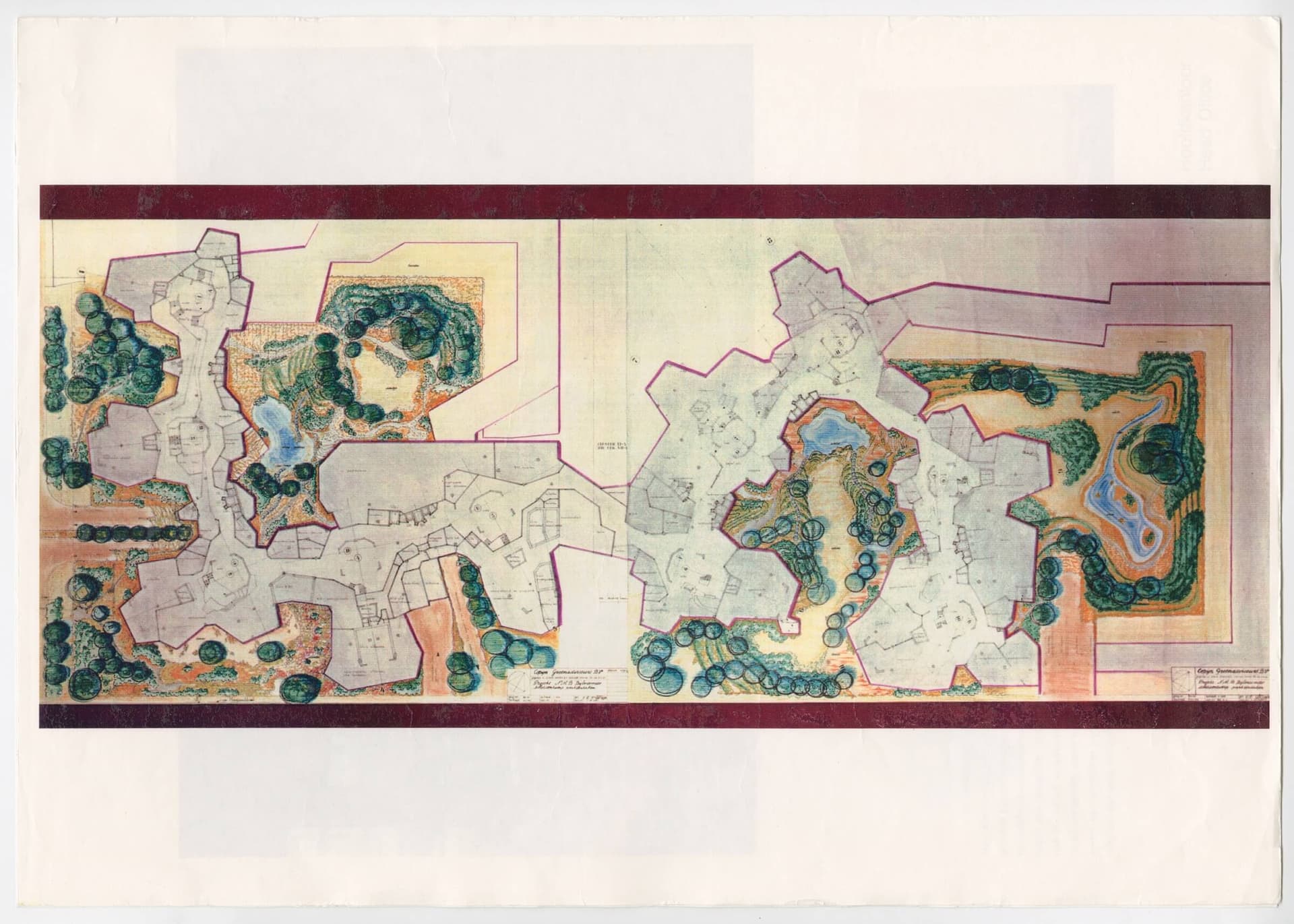 Alberts en Van Huut. NMB-Bank head quarters, Amsterdam, 1980-1984. Layout and garden design. Garden design by J'ørn Copijn. Collection Het Nieuwe Instituut, ALHU 321-6 