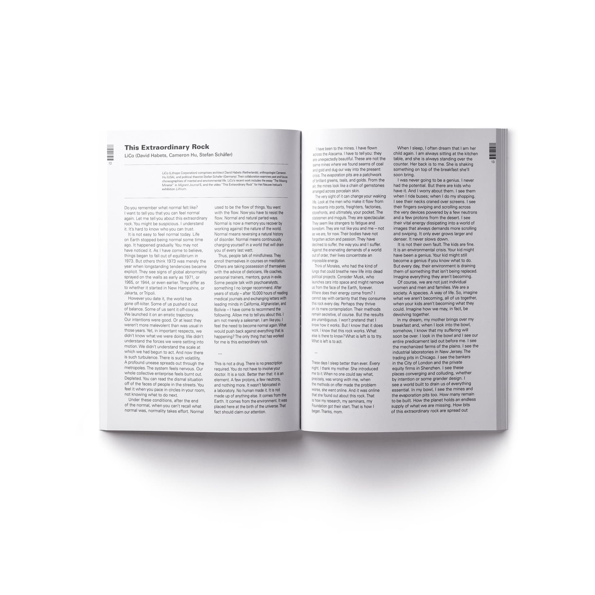 Lithium. States of Exhaustion, Het Nieuwe Instituut & Ediciones ARQ, 2021. 