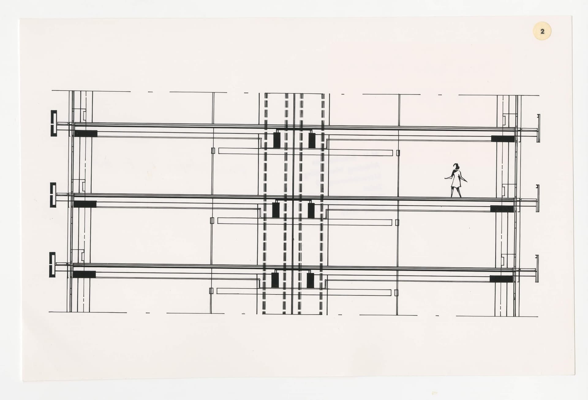 J. Vegter, application of prefabricated concrete structure in the Ministry of Finance, in collaboration with M. Bolten, J.C.M. Franken and F. Sevenhuysen, Den Haag, 1970-1975. Archive: J.J.M. Vegter, dossier Ministry of Finance