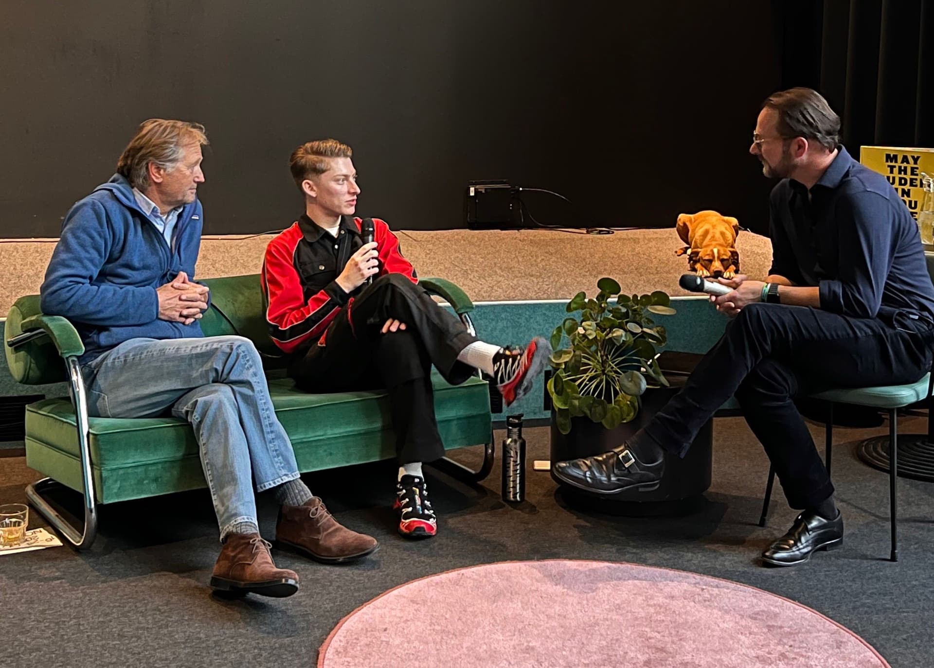Matthew Needham tijdens Dutch Design Week. Foto: New Order of Fashion. 