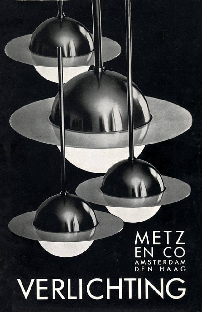 Omslag catalogus Metz & Co. Verlichting, ca. 1934. Collectie Nieuwe Instituut, Archief E. Berkovich, BERK A1 