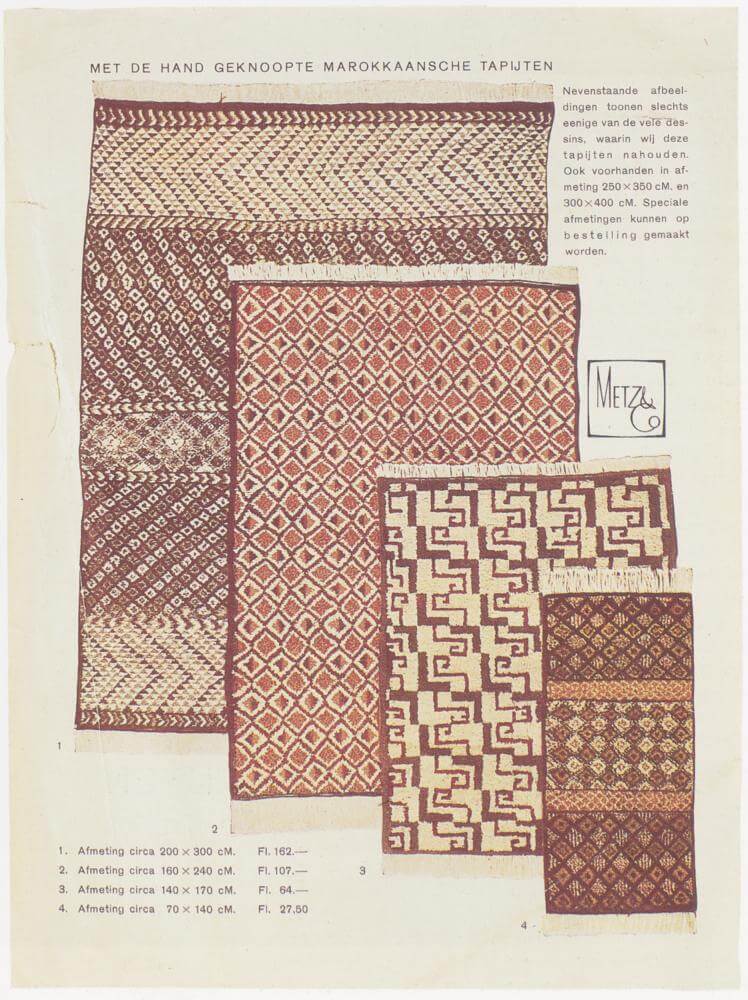 Page from the Metz & Co. catalogue 