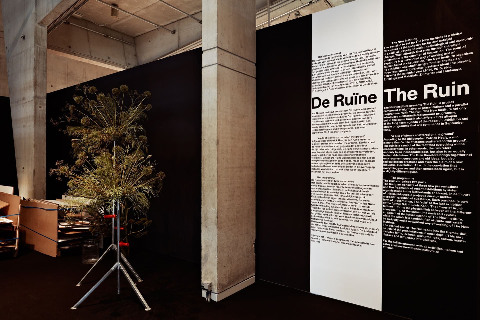 The Ruin. Graphic design by Karel Martens. Photo Johannes Schwartz 