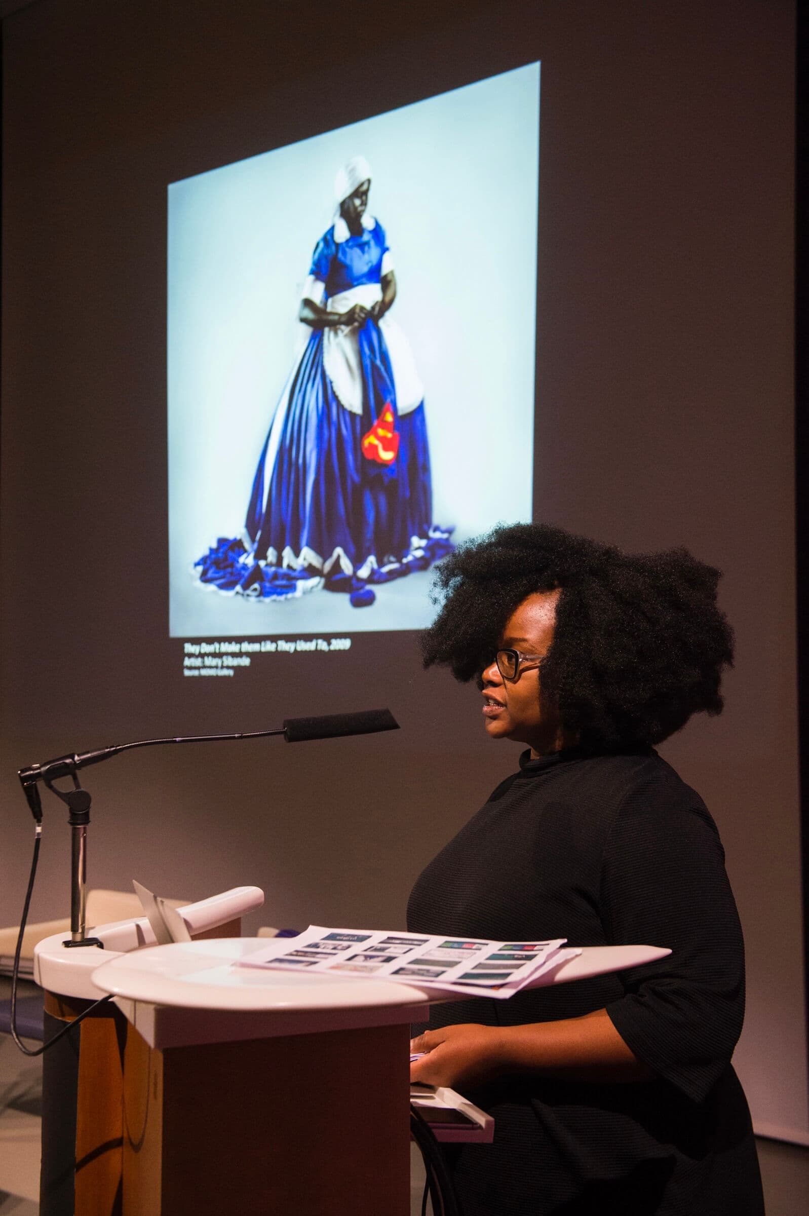 Lecture Mpho Matsipa, 14 December 2017. Photo: Desirée Schippers. 