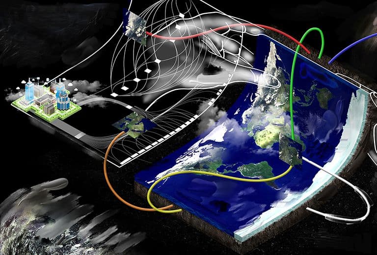 Een beeld van een atlas