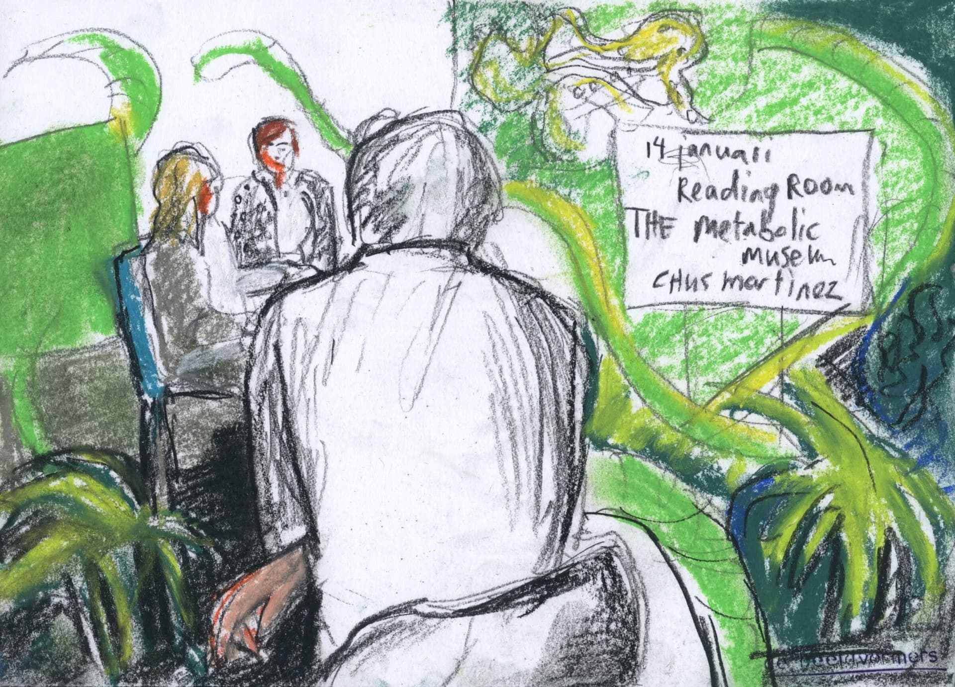 Thursday Night with Chus Martínez and Beatrix Ruf. Visual report by De Beeldvormers