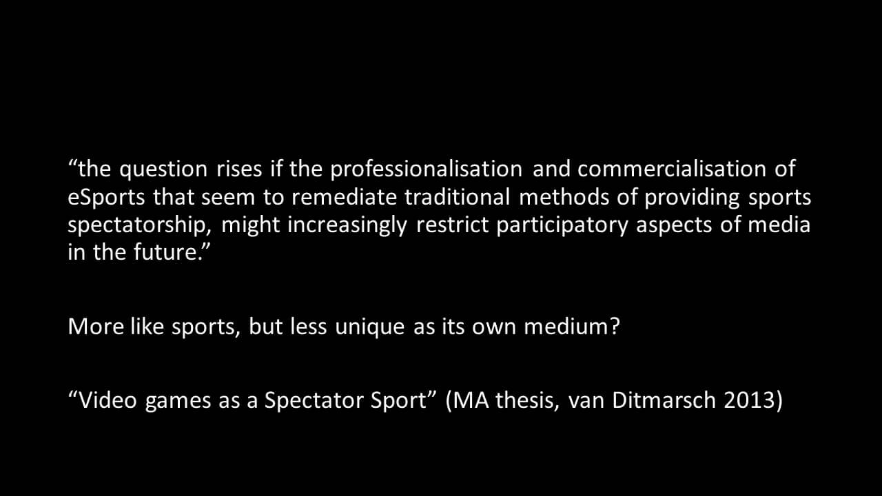 Thursday Night E-sports. Presentation René Glas 