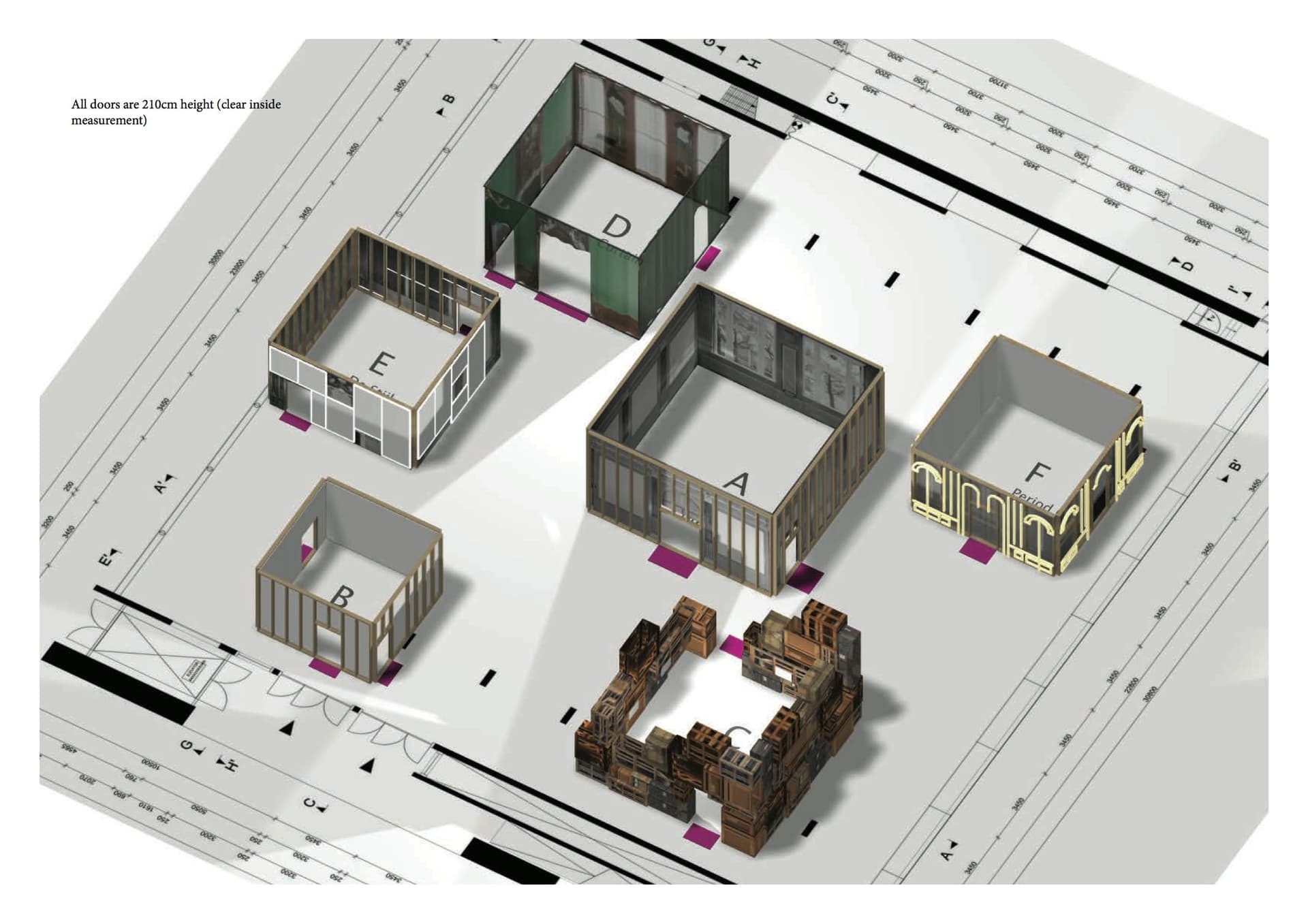Plattegrond '1:1 Stijlkamers' 
