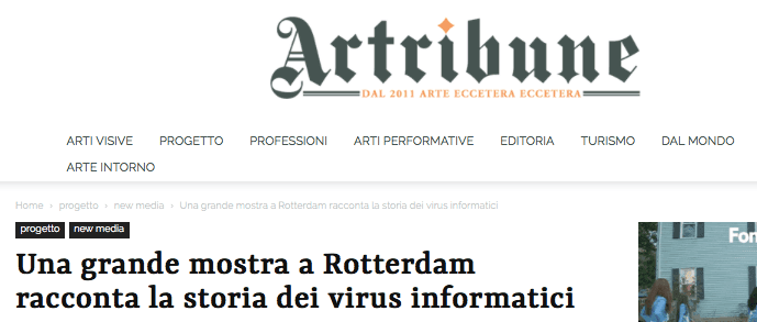 Art Tribune on Malware 2019