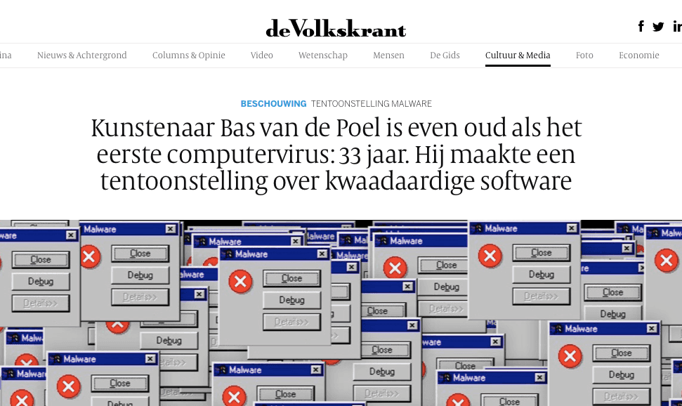 Malware in Volkskrant
