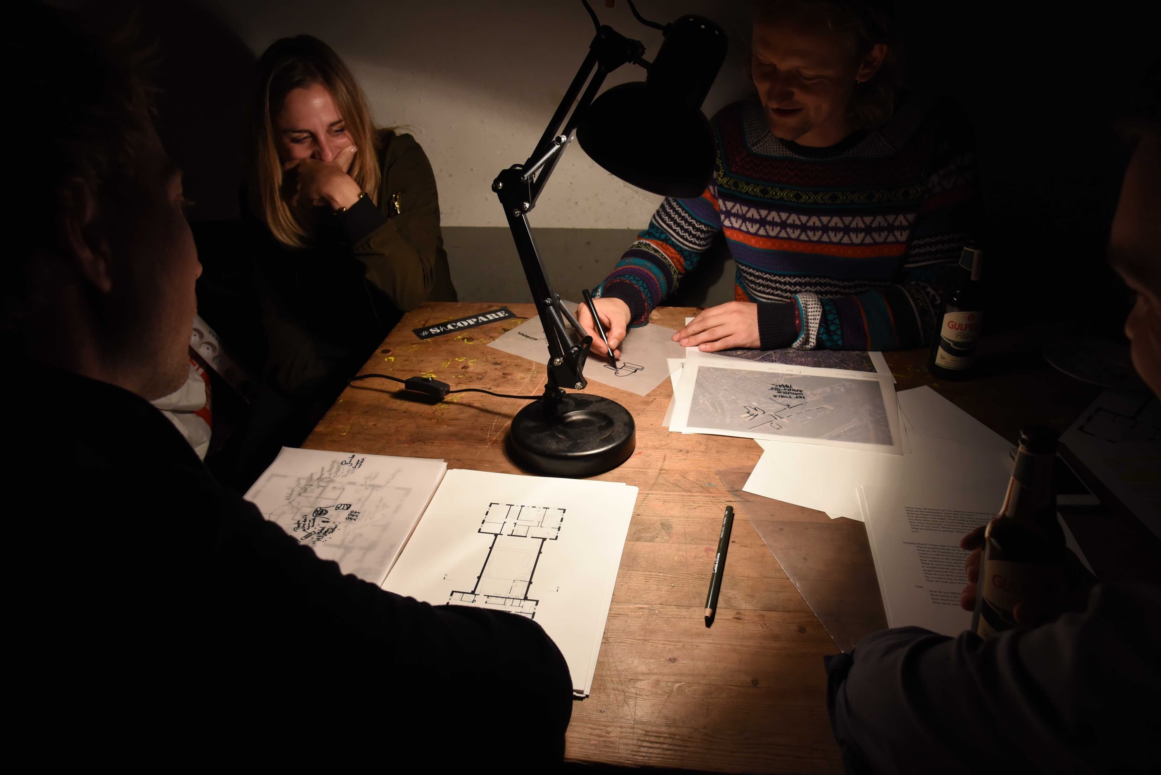  Annotation session at Poortgebouw in Rotterdam, September 2017. Photo by Maria Fernanda Duarte. 