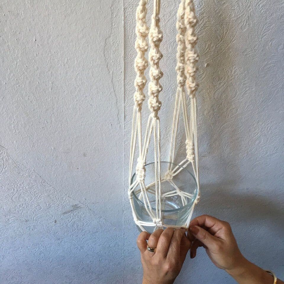 Macramé plant hanger. Photo: Handmade Heaven 