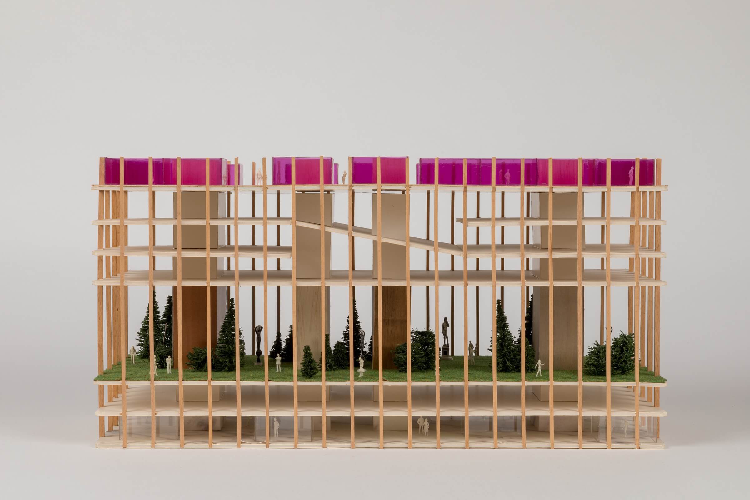 MVRDV: European Patent Office, The Hague, 2004-2005. Model. Collection Het Nieuwe Instituut, Archief MVRDV, MVRV m142. 