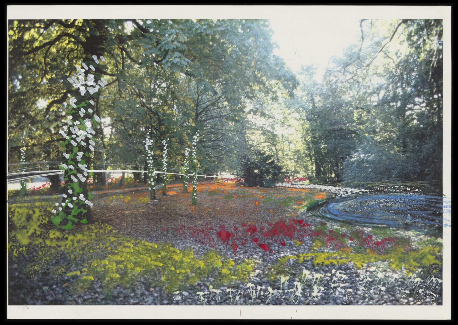 OMA, Yves Brunier, in collaboration with Petra Baisse. Design for flowerbeds on the former Van Hoboken estate, ca.1988. Collection Het Nieuwe Instituut, OMA archive, OMAR 4460 