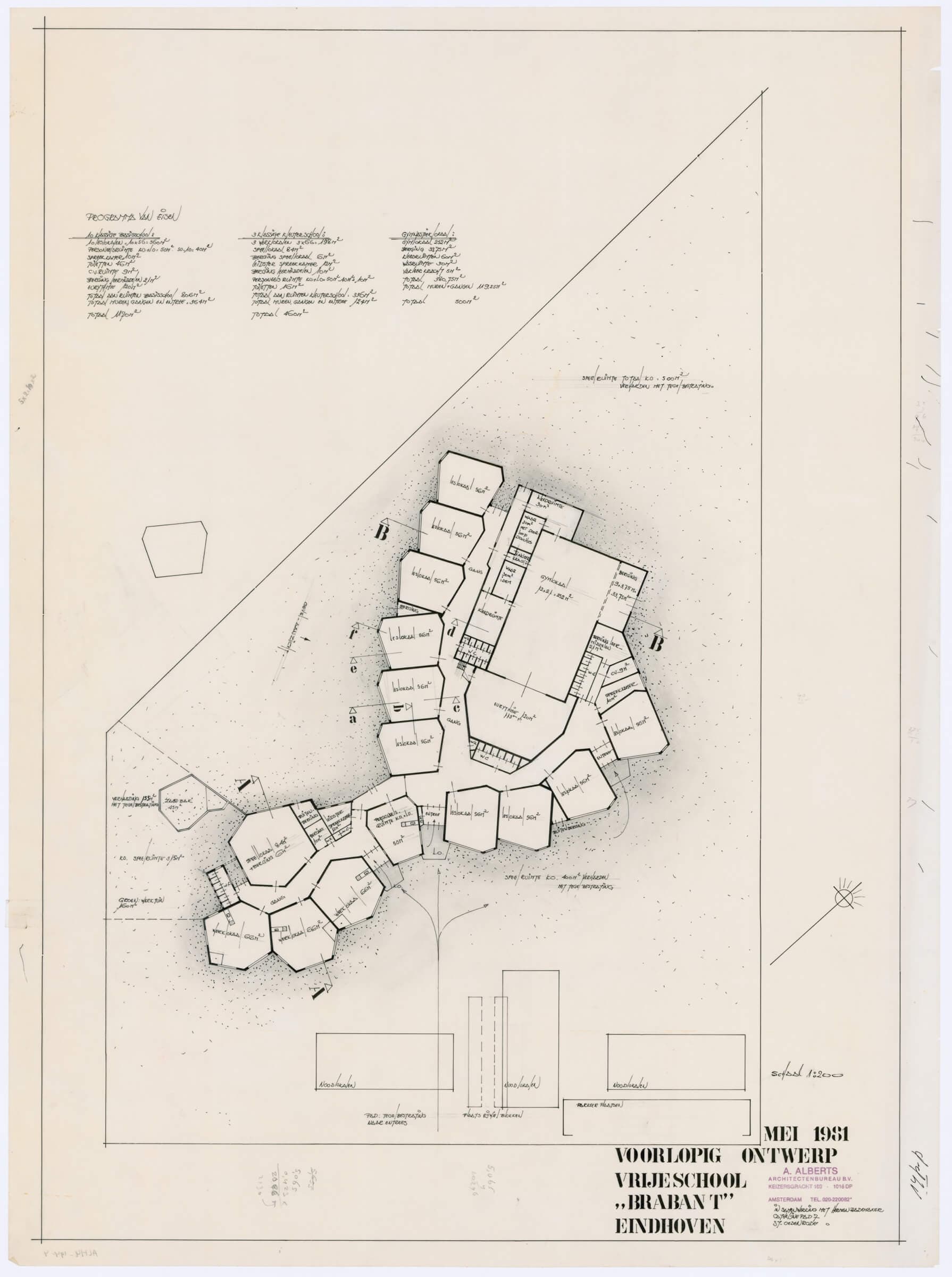 Ton Alberts, Vrije school Brabant, Eindhoven 1979. Collection Het Nieuwe Instituut, ALHU 194-4 