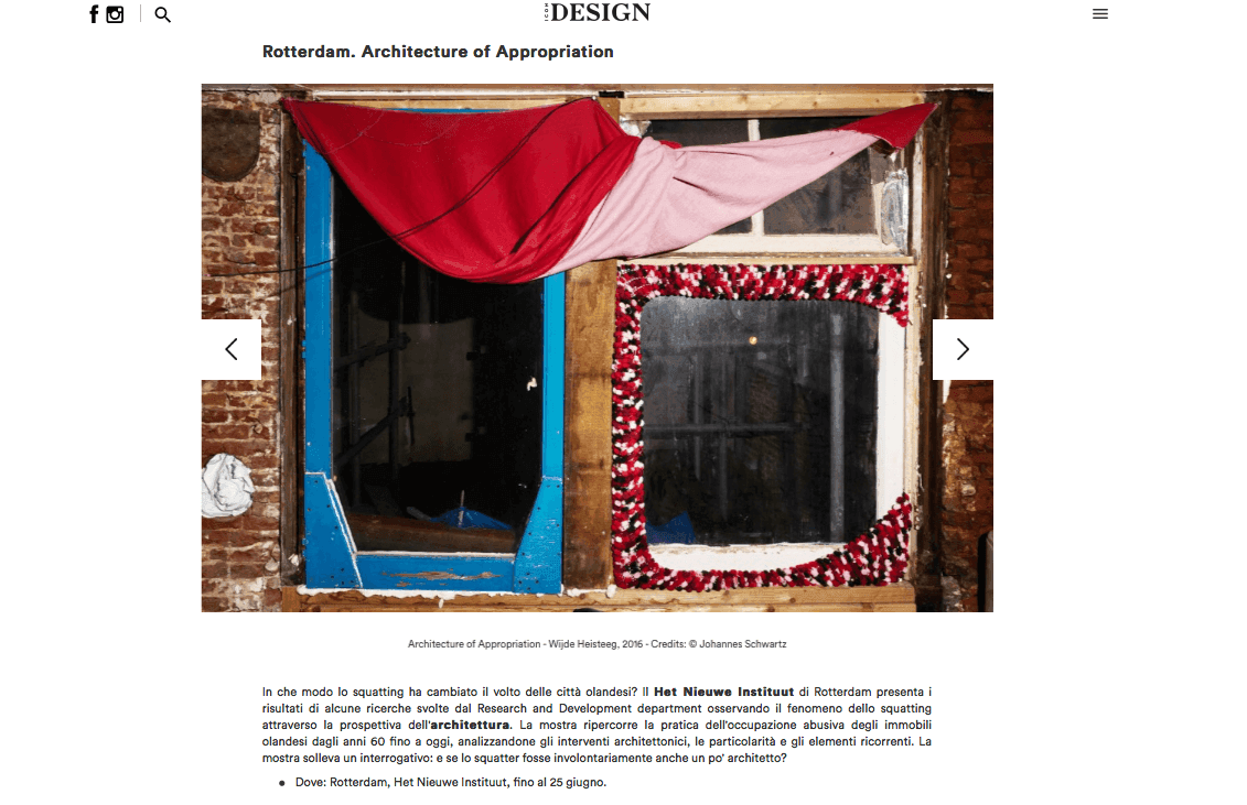  Icon Design Magazine about Architecture of Appropriation, February 2017 