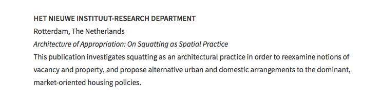  ArchDaily about Architecture of Appropriation, 11 August 2017 
